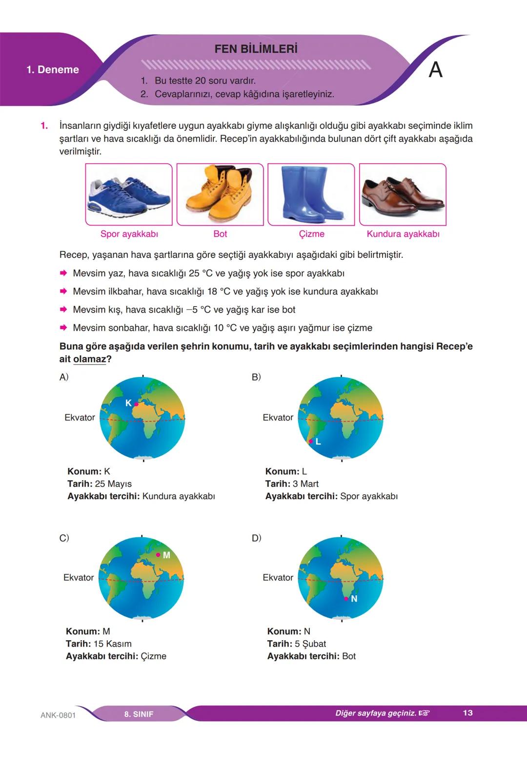 A
KİTAPÇIĞI
LGS
SAYISAL
YENİ NESİL SORULARLA
GUCLENDIREN
DENEME SINAVI
1
T.C. KİMLİK NUMARASI
ADI VE SOYADI
SINIFI / ŞUBESİ
NUMARASI
DERS AD
