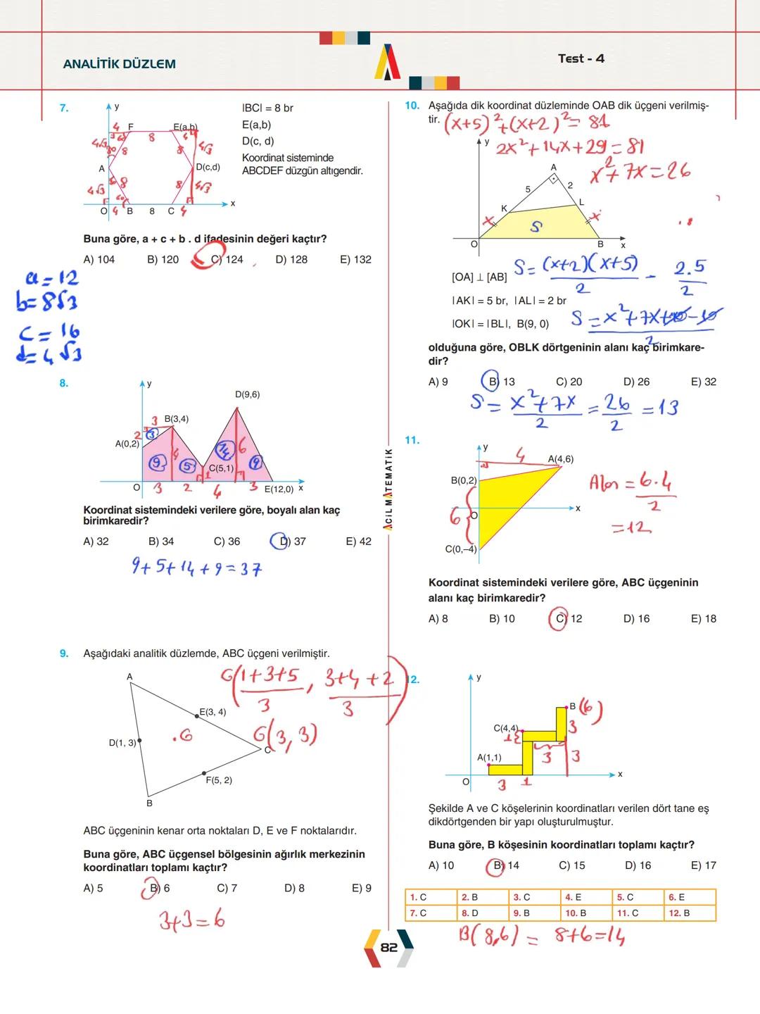 -
ÜNİTE 2-
ANALİTİK GEOMETRİ
.
•
•
.
Analitik Düzlem
İki Nokta Arasındaki Uzaklık
Bir Doğru Parçasını içten ve Dıştan Bölme
Doğrunun Eğimi v