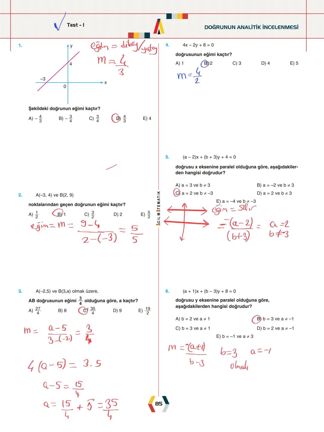 -
ÜNİTE 2-
ANALİTİK GEOMETRİ
.
•
•
.
Analitik Düzlem
İki Nokta Arasındaki Uzaklık
Bir Doğru Parçasını içten ve Dıştan Bölme
Doğrunun Eğimi v