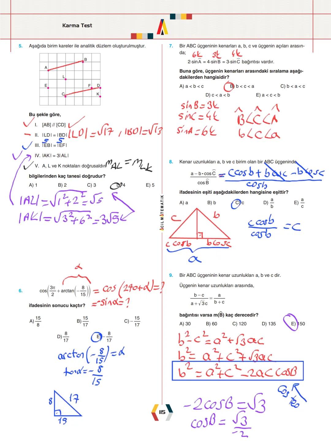 -
ÜNİTE 2-
ANALİTİK GEOMETRİ
.
•
•
.
Analitik Düzlem
İki Nokta Arasındaki Uzaklık
Bir Doğru Parçasını içten ve Dıştan Bölme
Doğrunun Eğimi v