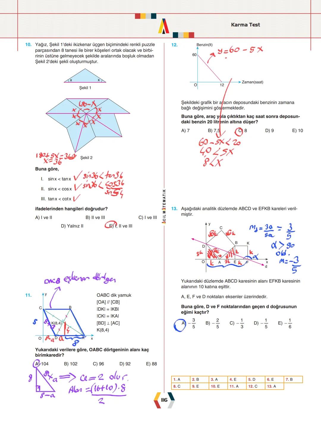 -
ÜNİTE 2-
ANALİTİK GEOMETRİ
.
•
•
.
Analitik Düzlem
İki Nokta Arasındaki Uzaklık
Bir Doğru Parçasını içten ve Dıştan Bölme
Doğrunun Eğimi v