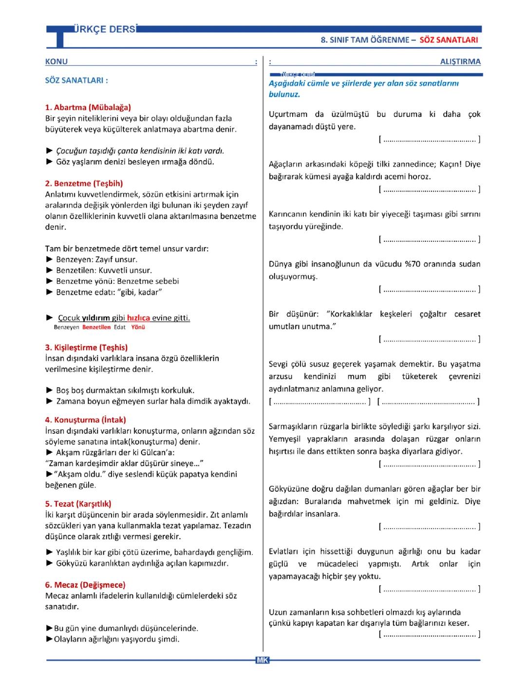 Söz Sanatları 📝🙌