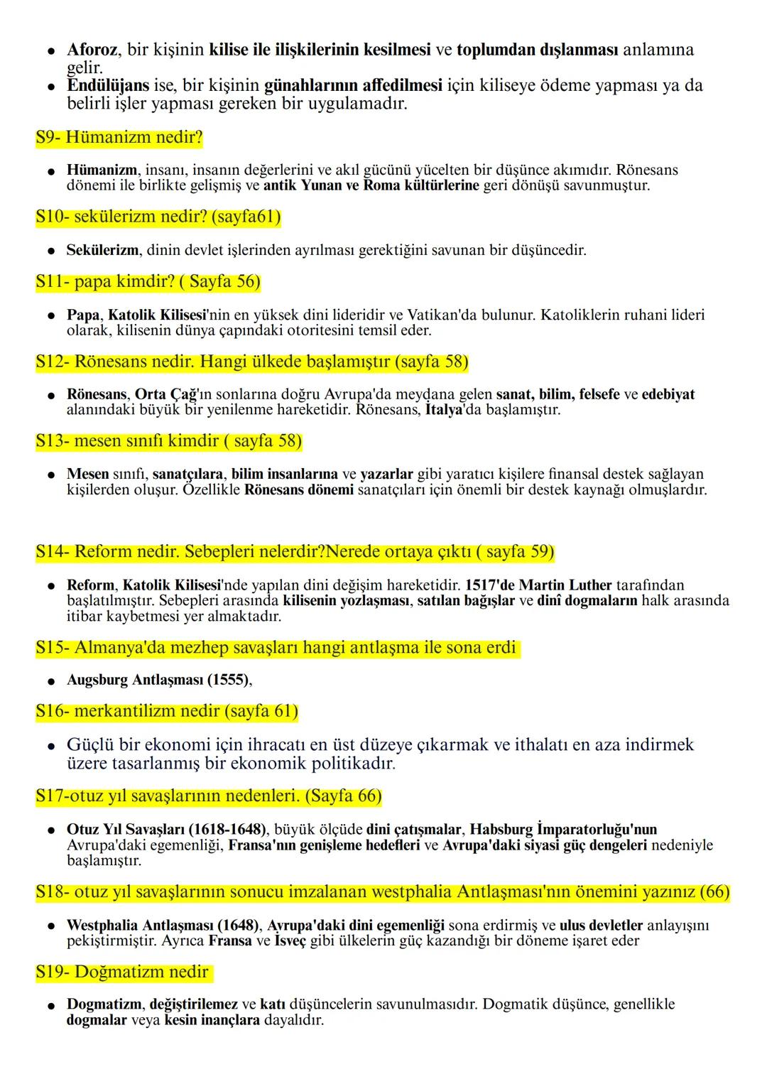 S1-
TARİH 11. SINIF 1.DÖNEM 2. YAZILI HAZIRLIK SORULARI
Yukarıdaki gelişmeleri kronolojik olarak sıralayınız. (Sayfa 39)
Prut Ant.-Pasarofça