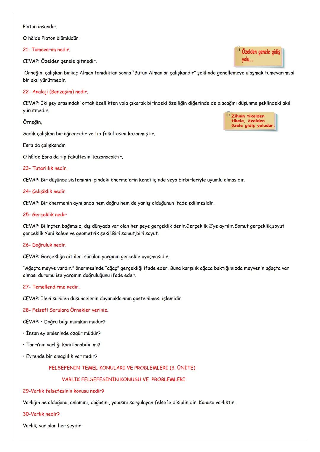 30 OCAK 2024
10/11.SINIF FELSEFE DERSİ BÜTÜN KONULAR.
KISA SORU -CEVAP 10-11 VE 12.SINIF BÜTÜN ÜNİTELER
1- Felsefe sözcüğünün kelime anlamı