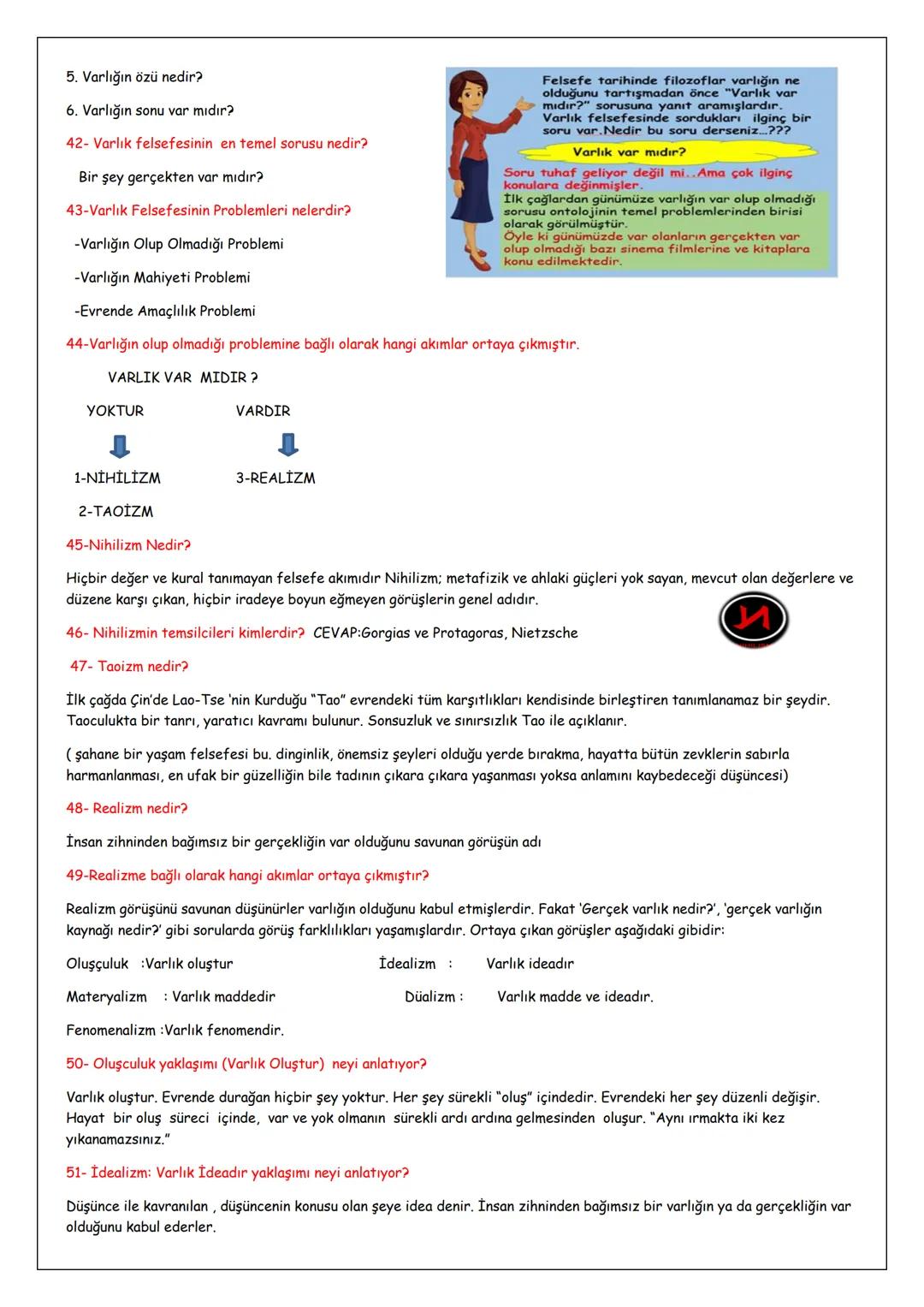 30 OCAK 2024
10/11.SINIF FELSEFE DERSİ BÜTÜN KONULAR.
KISA SORU -CEVAP 10-11 VE 12.SINIF BÜTÜN ÜNİTELER
1- Felsefe sözcüğünün kelime anlamı