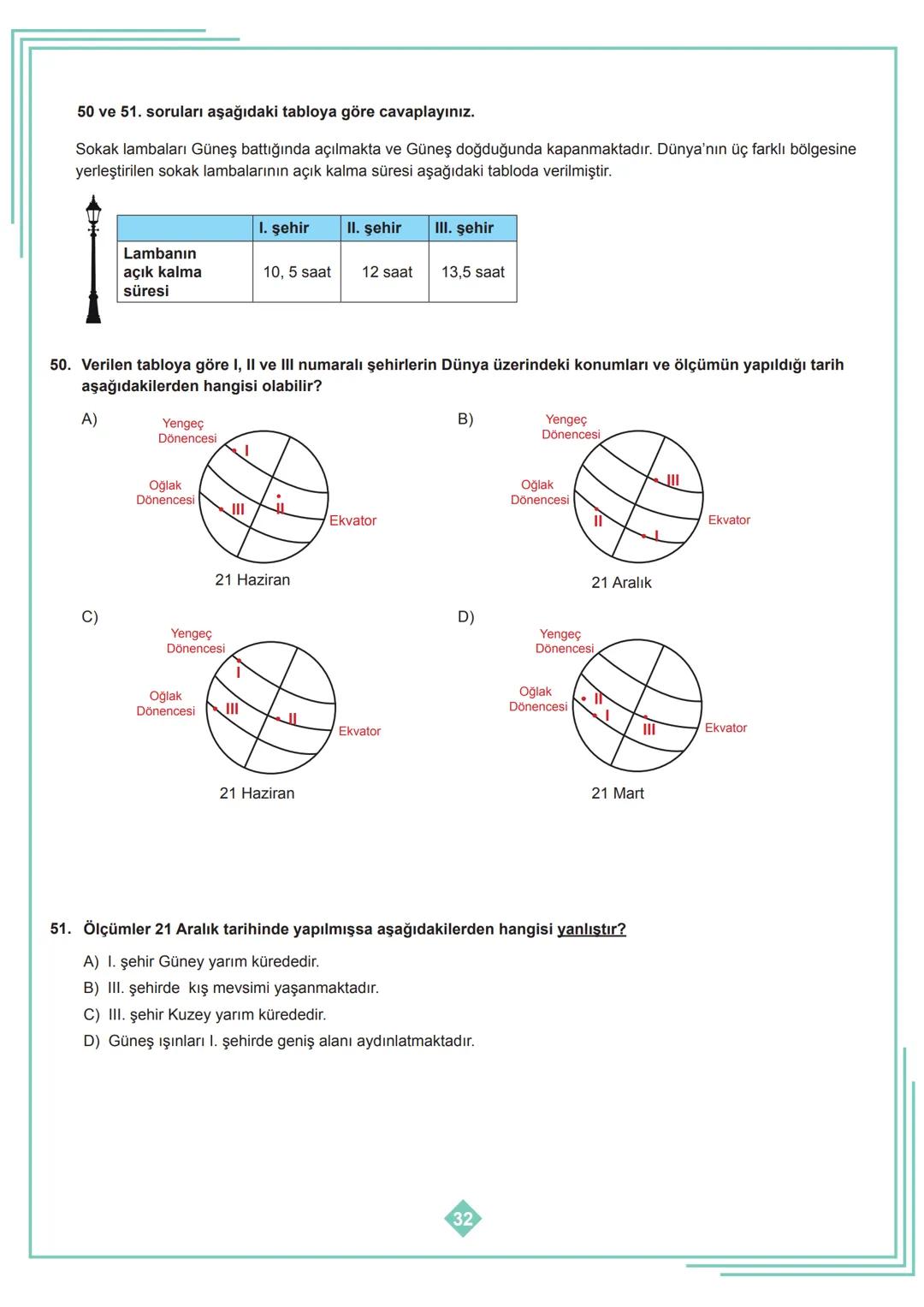 8. SINIF 1. ÜNİTE
ÇALIŞMA FASİKÜLÜ
FEN BİLİMLERİ
Bu kitapçık İSTANBUL Ölçme Değerlendirme Merkezi
tarafından hazırlanmıştır. 2 1. Dünya'nın