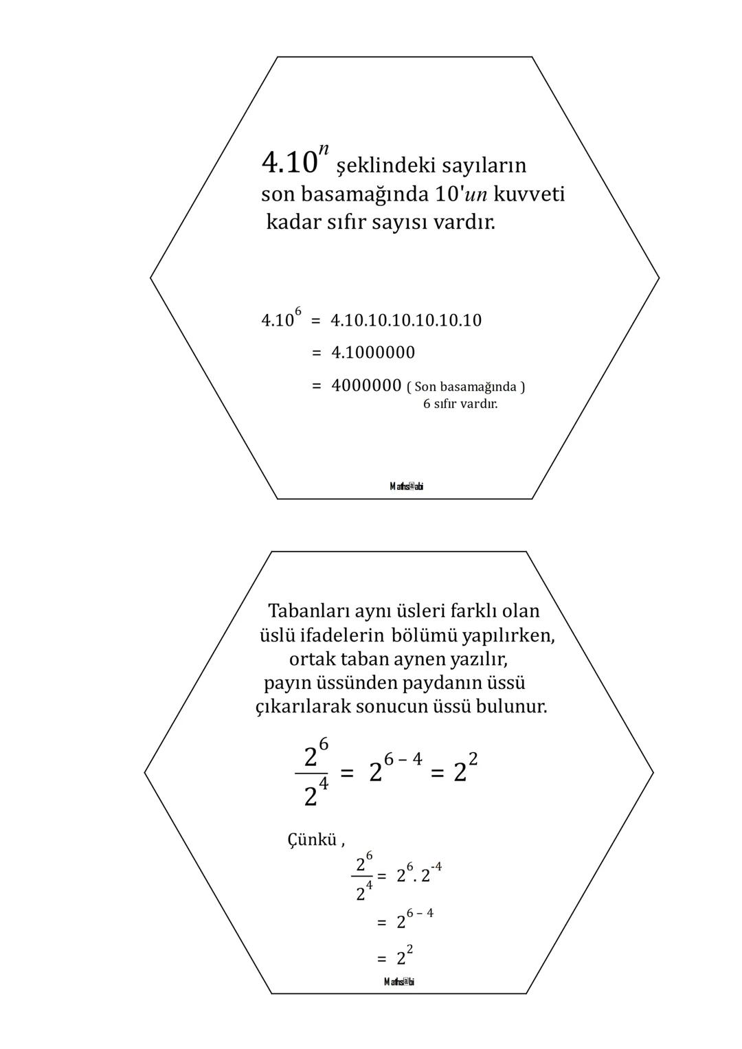 Üslü
Sayılar
Aynı sayıların
çarpımının
kısa biçimde gösterimine
ÜSLÜ BİÇİMDE GÖSTERİM
denir.
4 tane 2' nin çarpımı kısa biçimde
2.2.2.2 =