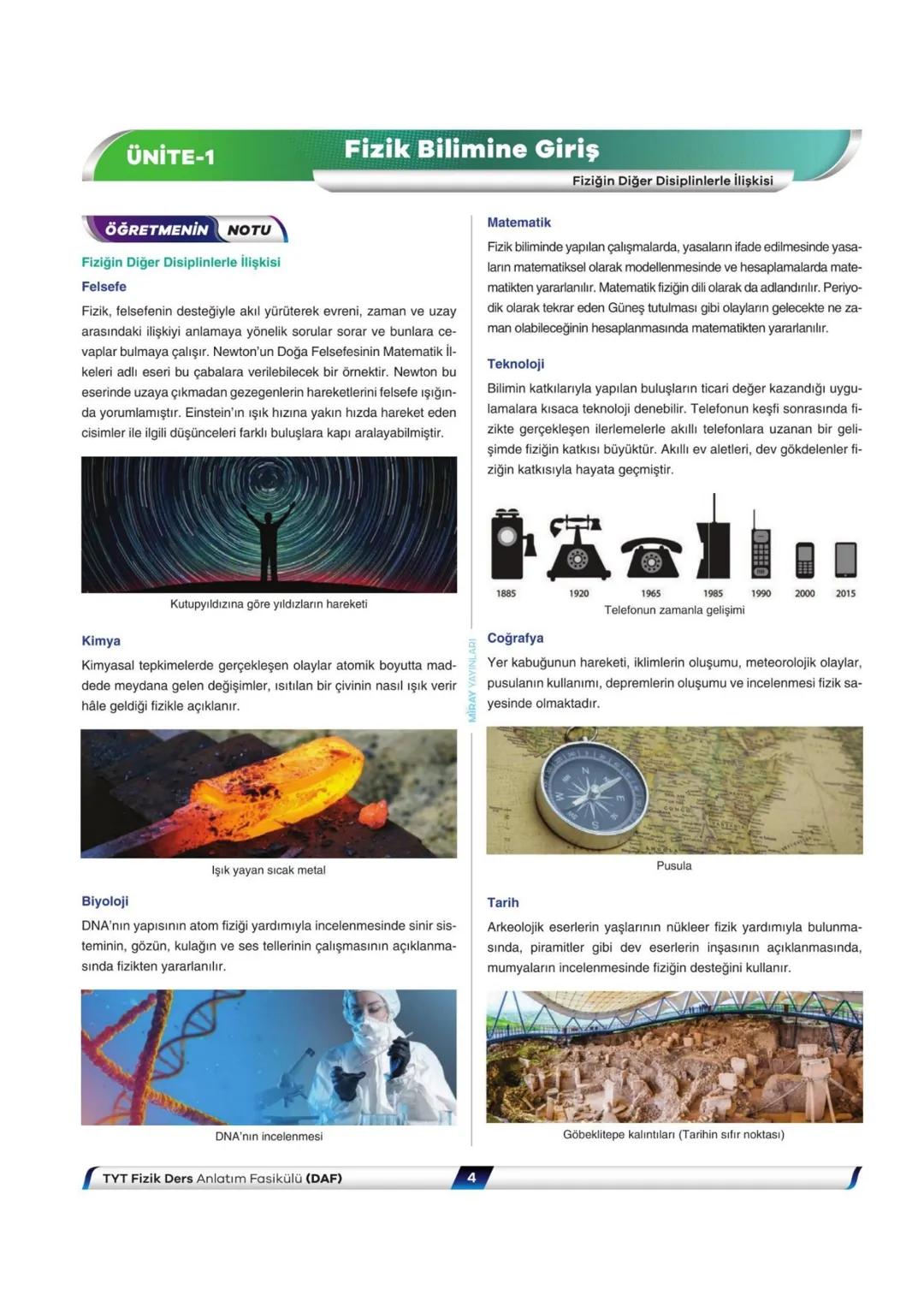 # Fizik
Ders Anlatım Fasikülü
Fizik Bilimine Giriş
Madde ve Özellikleri
DAF
1
VİDEO
ÇÖZÜMLÜ
7
Fasikül
Kitapçık
Soner Dalgıç - Ümit Alk