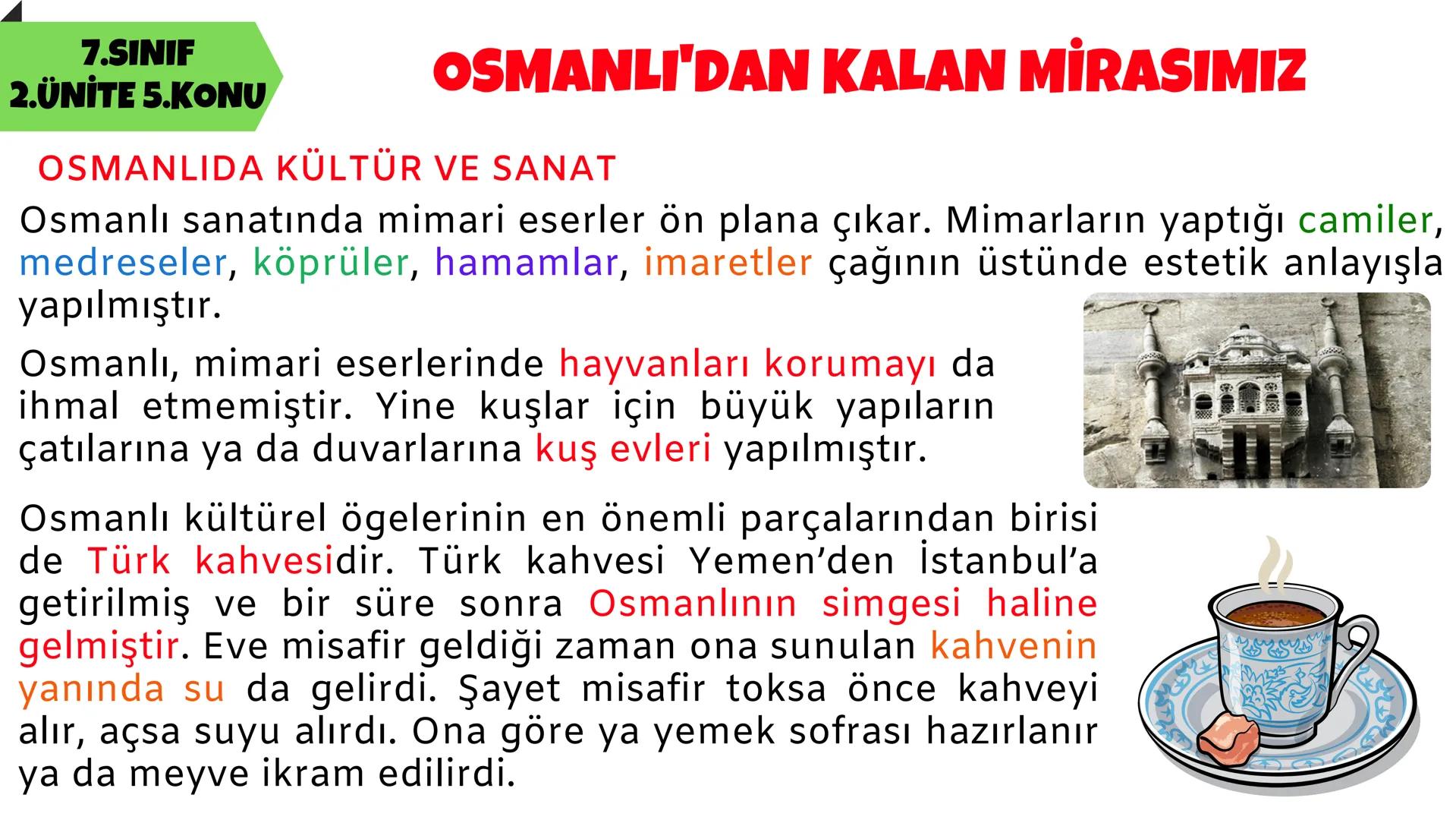 # SOSYAL BİLGİLER
# 2.ÜNİTE
# 7.SINIF
# KÜLTÜR VE MİRAS 7.SINIF
2.ÜNİTE 1.KONU
BEYLİKTEN CİHAN DEVLETİNE
Türkiye Selçuklu Devleti'nin K