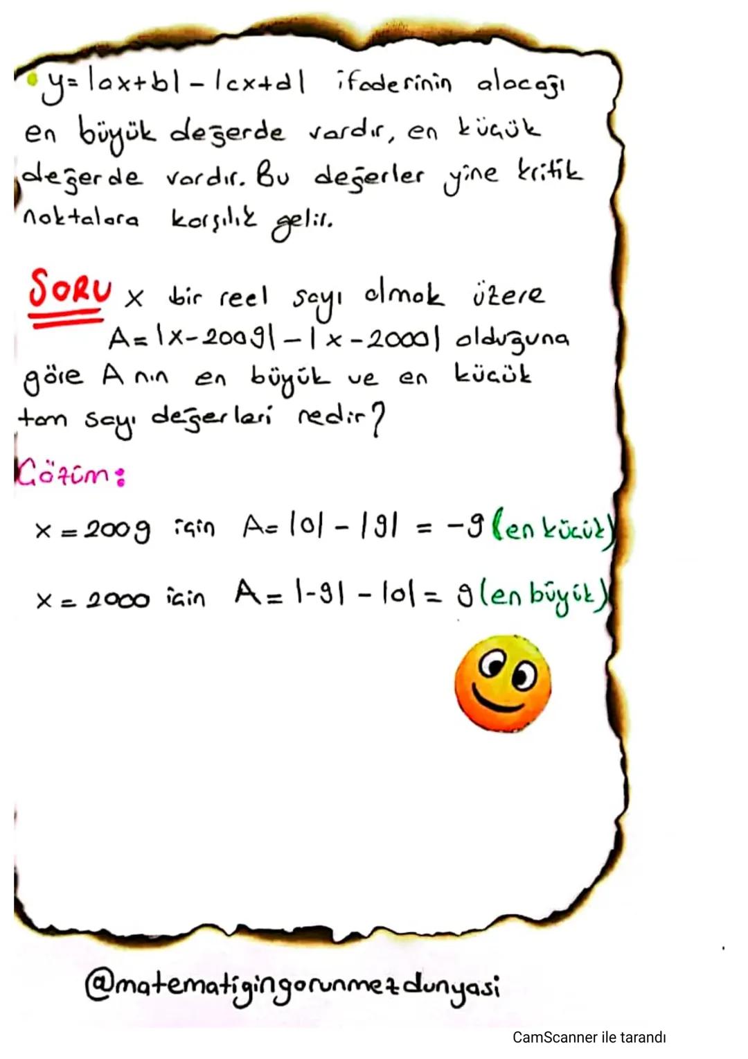 # MUTLAK
# DEĞER
# BU NOTLARLA
# YAPAMAYAN
# KALMAYACAK
CamScanner ile tarandı # Eğer değişkenlerin işaretleri belli değilse $\left|x\righ
