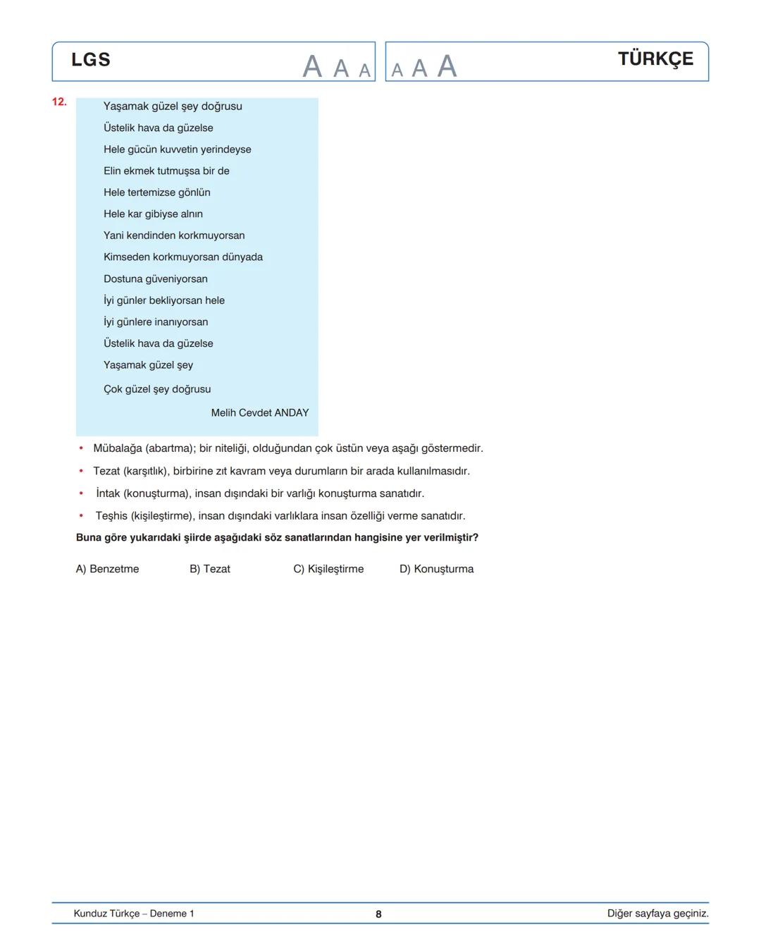MEB
Kazanımlarına
Uygun
|
Yeni Nesil
Beceri Temelli
Sorular
Kurumsal
Ölçme
Değerlendirme
DENEME
SINAVI
9786057743992
KUNDUZ
LGS TÜRKÇE DENEM