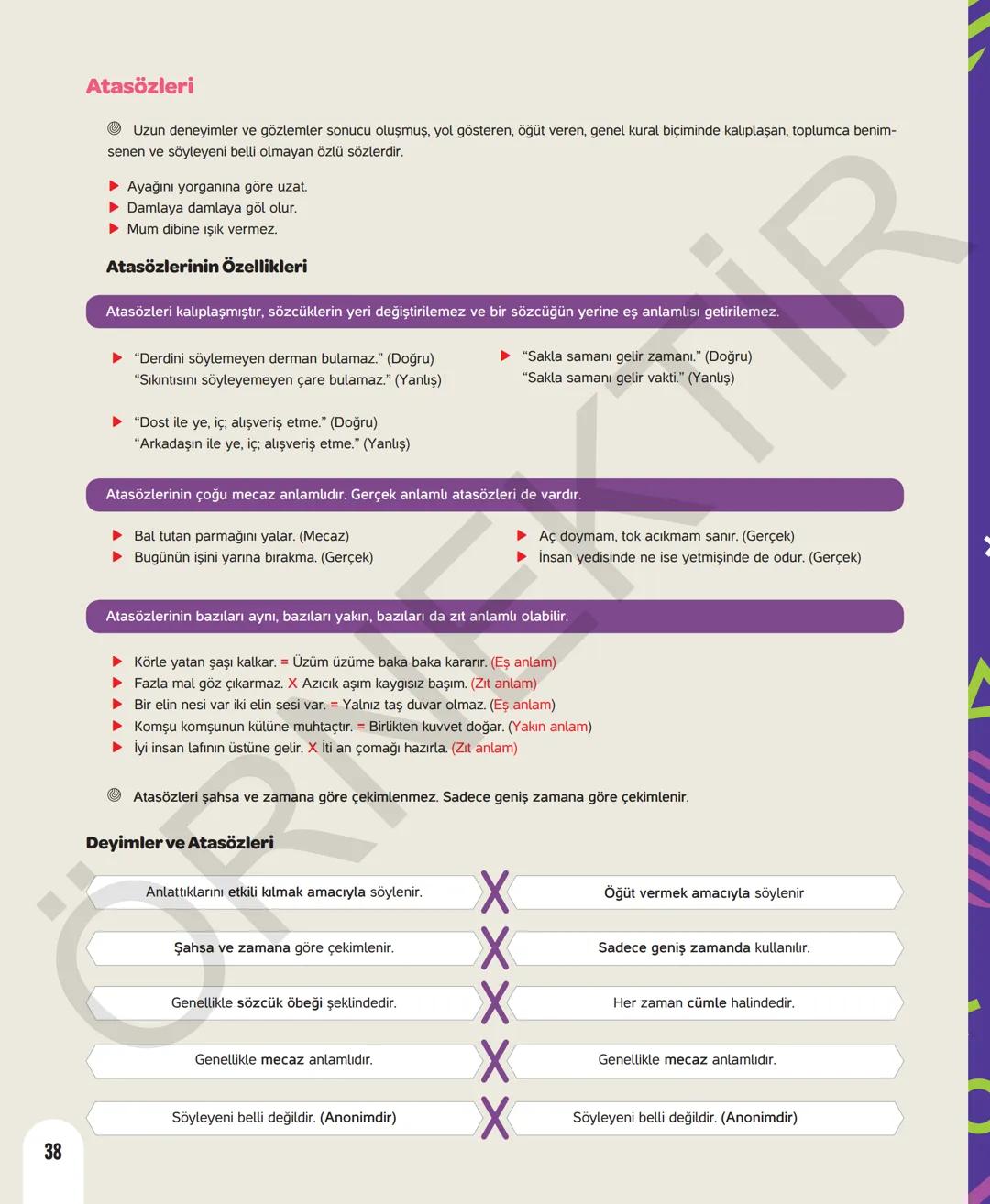 # 6. SINIF TÜRKÇE
Sevgili öğrenciler,
Soruları olduğu kadar etkinliği ve konu anlatımları da yeni nesil olan
Dergi Konseptinde Yeni Nesil D