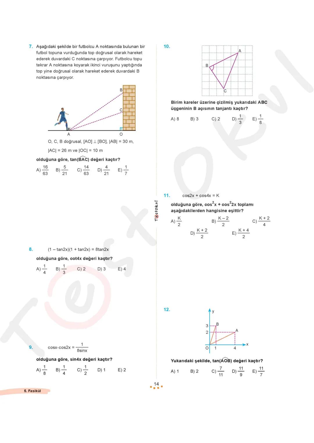 oh
$
✓✓
$
Abh
$
X-y²=
$
b+a
$
X=
$
(a+3+y)
$
6+y
$
21
$
X+2
$
Z+X
$
+48
$
MATEMATİK
#FasikülAnlatımRehberiX
2
Fasikül
TRIGONOMETRİ - 2
Bu fa