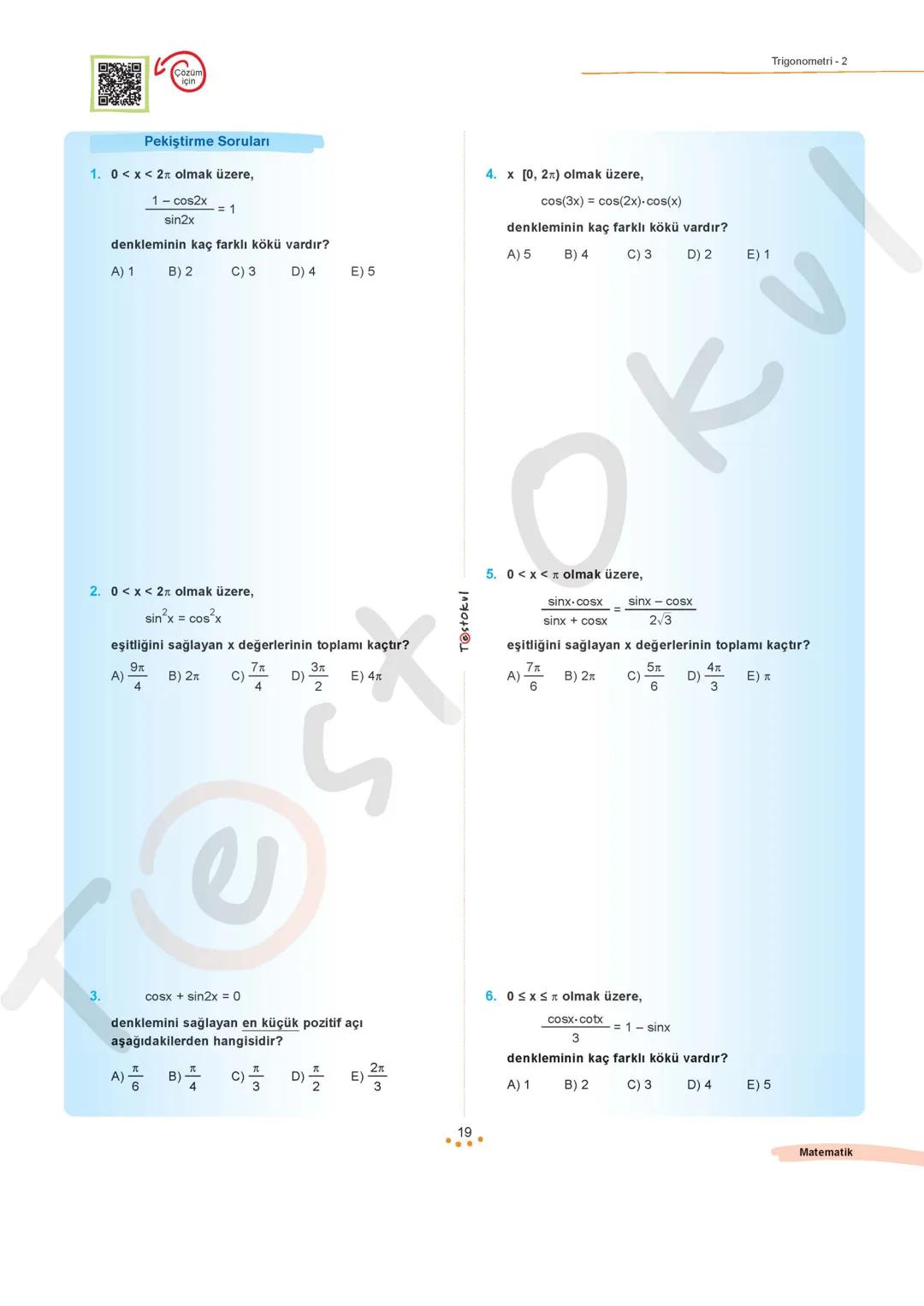 oh
$
✓✓
$
Abh
$
X-y²=
$
b+a
$
X=
$
(a+3+y)
$
6+y
$
21
$
X+2
$
Z+X
$
+48
$
MATEMATİK
#FasikülAnlatımRehberiX
2
Fasikül
TRIGONOMETRİ - 2
Bu fa