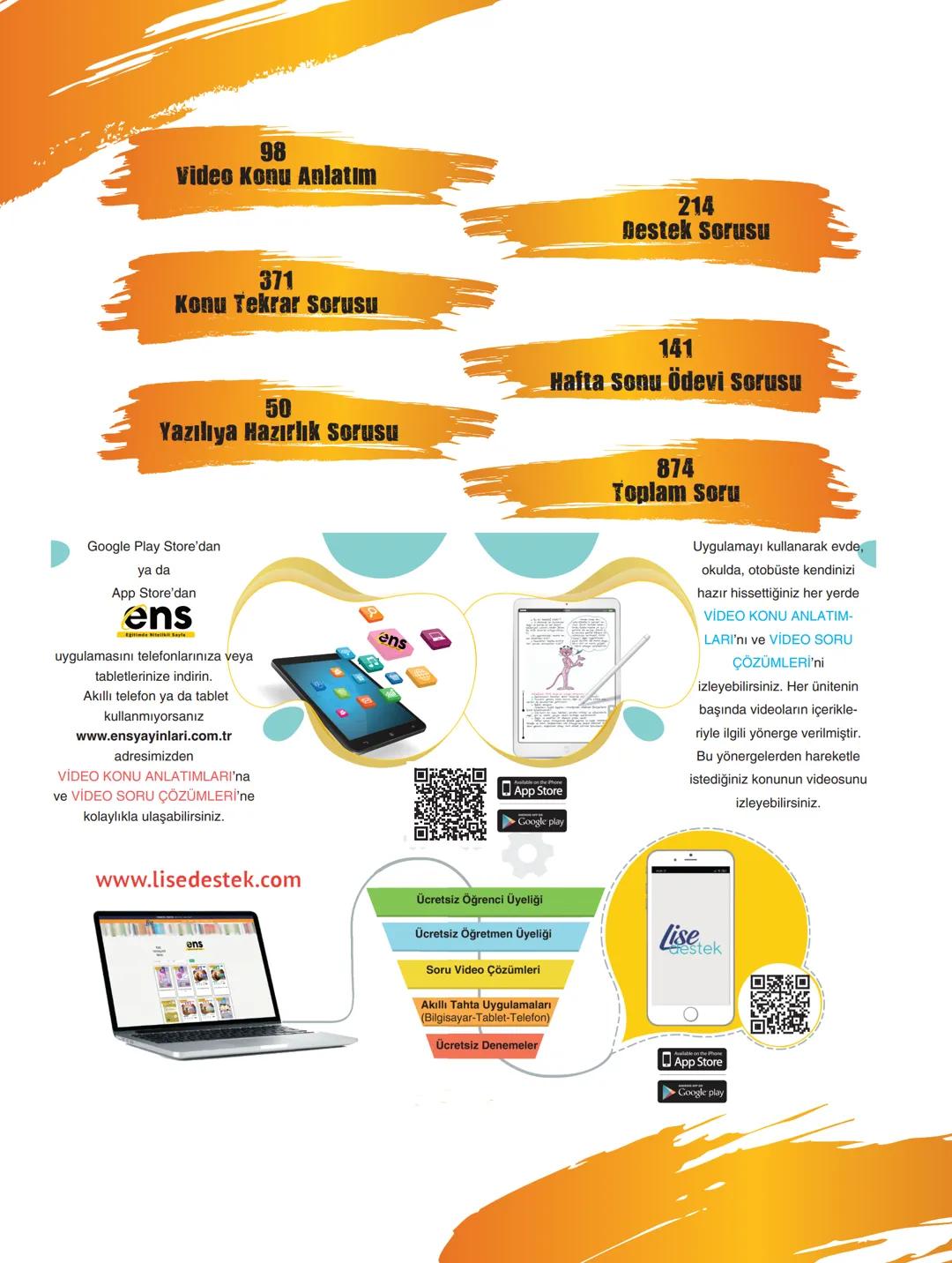# 10.SINIF VİDEO KONU ANLATIMI
## VİDEO SORU ÇÖZÜMÜ
destek
# FİZİK
## DEFTER KİTAP
- ÖZEL DERS FORMATI
- VİDEO DESTEK KONU ANLATIMLARI
- DE
