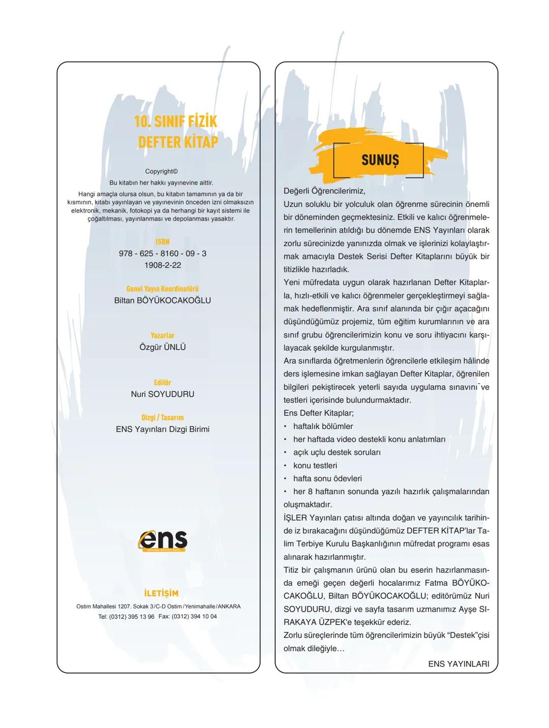 # 10.SINIF VİDEO KONU ANLATIMI
## VİDEO SORU ÇÖZÜMÜ
destek
# FİZİK
## DEFTER KİTAP
- ÖZEL DERS FORMATI
- VİDEO DESTEK KONU ANLATIMLARI
- DE