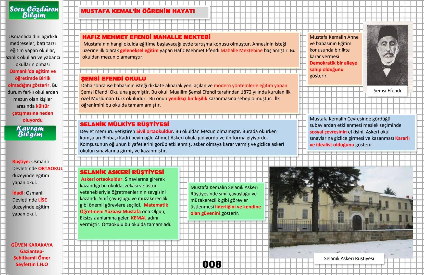 8. SINIF
T.C. İNKILAP TARİHİ VE ATATÜRKÇÜLÜK
PRATIK DEFTERİM
ANLAMAYI KOLAYLAŞTIRIR VORUMU GÜÇLENDIRIR
Türk Evladı Ecdadını Tamdıkça Daha Bü