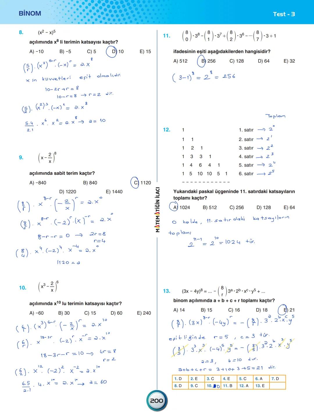 ÜNİTE - 9
PERMÜTASYON – KOMBİNASYON
BİNOM - OLASILIK
Permütasyon
Tekrarlı Permütasyon
Kombinasyon
Binom
Olasılık
Koşullu Olasılık
De
