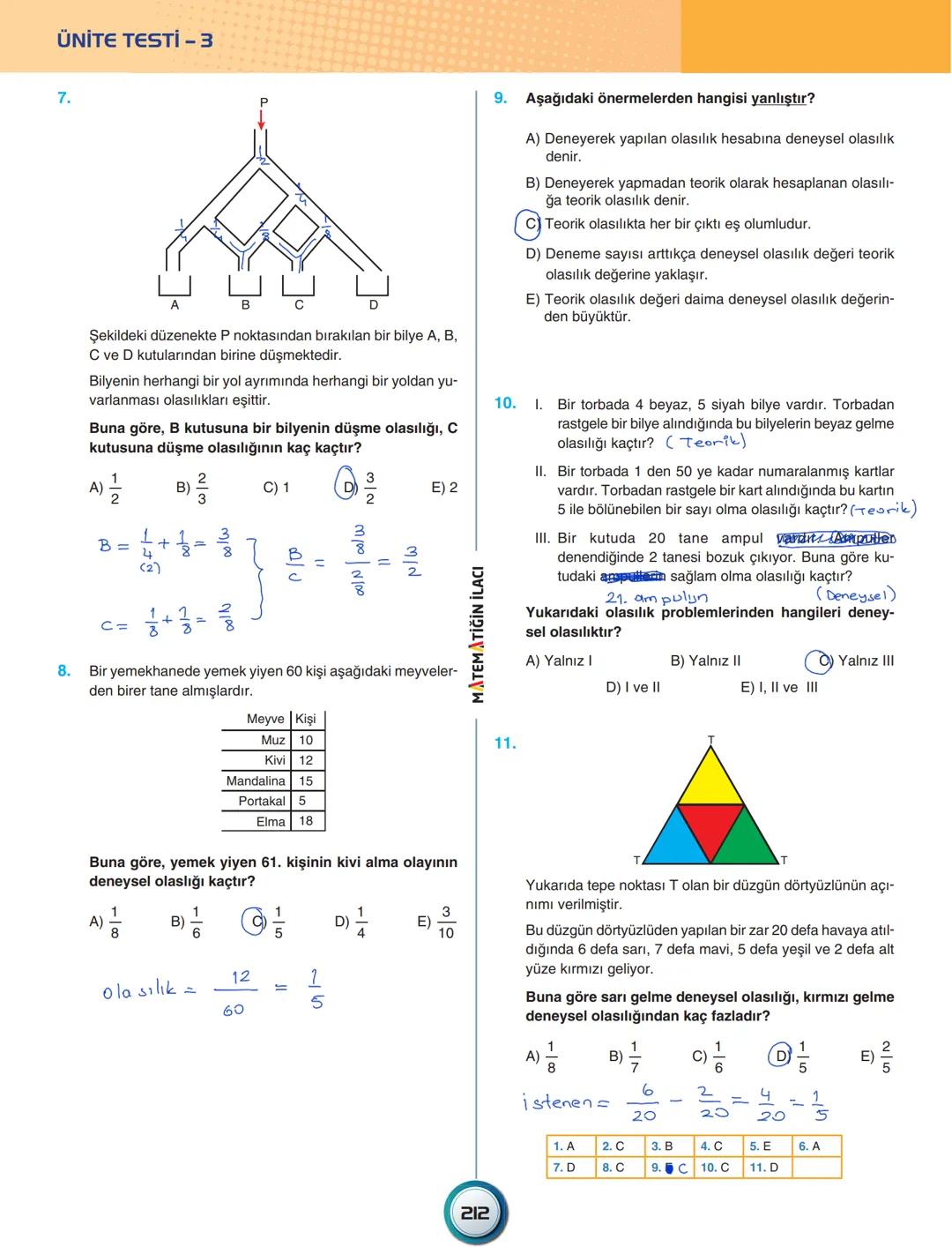 ÜNİTE - 9
PERMÜTASYON – KOMBİNASYON
BİNOM - OLASILIK
Permütasyon
Tekrarlı Permütasyon
Kombinasyon
Binom
Olasılık
Koşullu Olasılık
De