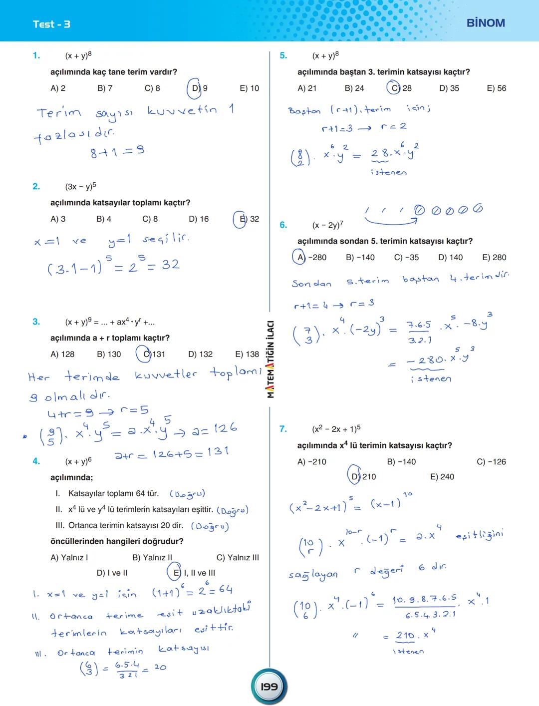 ÜNİTE - 9
PERMÜTASYON – KOMBİNASYON
BİNOM - OLASILIK
Permütasyon
Tekrarlı Permütasyon
Kombinasyon
Binom
Olasılık
Koşullu Olasılık
De