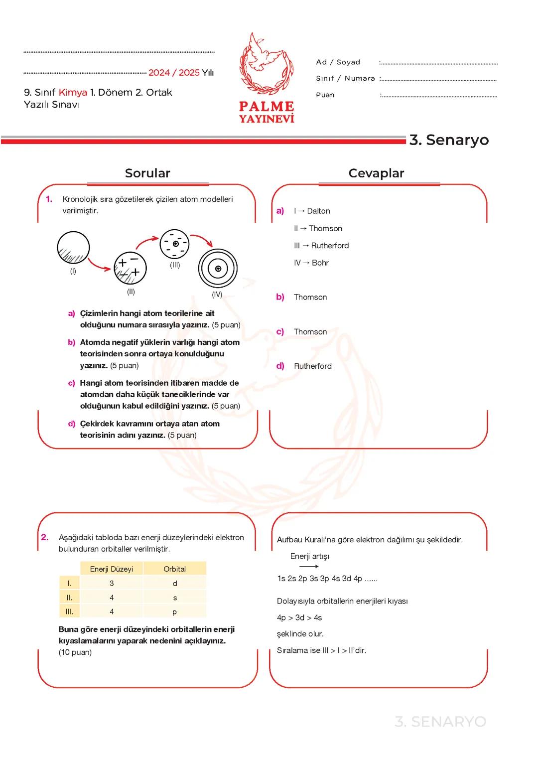 9.sınıf kimya 🫶🏼