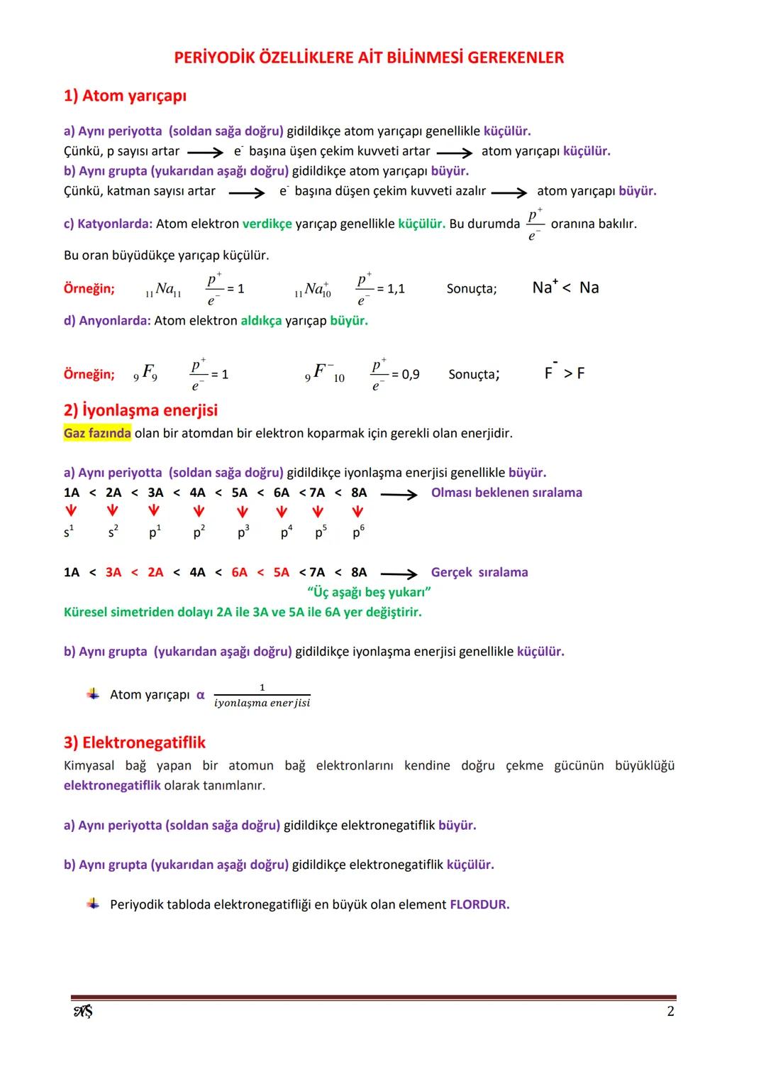 # PERİYODİK TABLOYA AİT BİLİNMESİ GEREKENLER
+ Periyodik tablodaki yatay sıralara periyot, düşey sütunlara grup adı verilir.
+ Periyodik ta