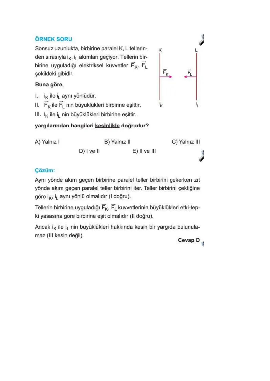 Elektriksel Kuvvet ve Elektrik Alan
ELEKTRİKSEL KUVVET
* Yüklü cisimler arasında bir itme ya da çekme kuvveti vardır. Bu kuvvet
elektriksel