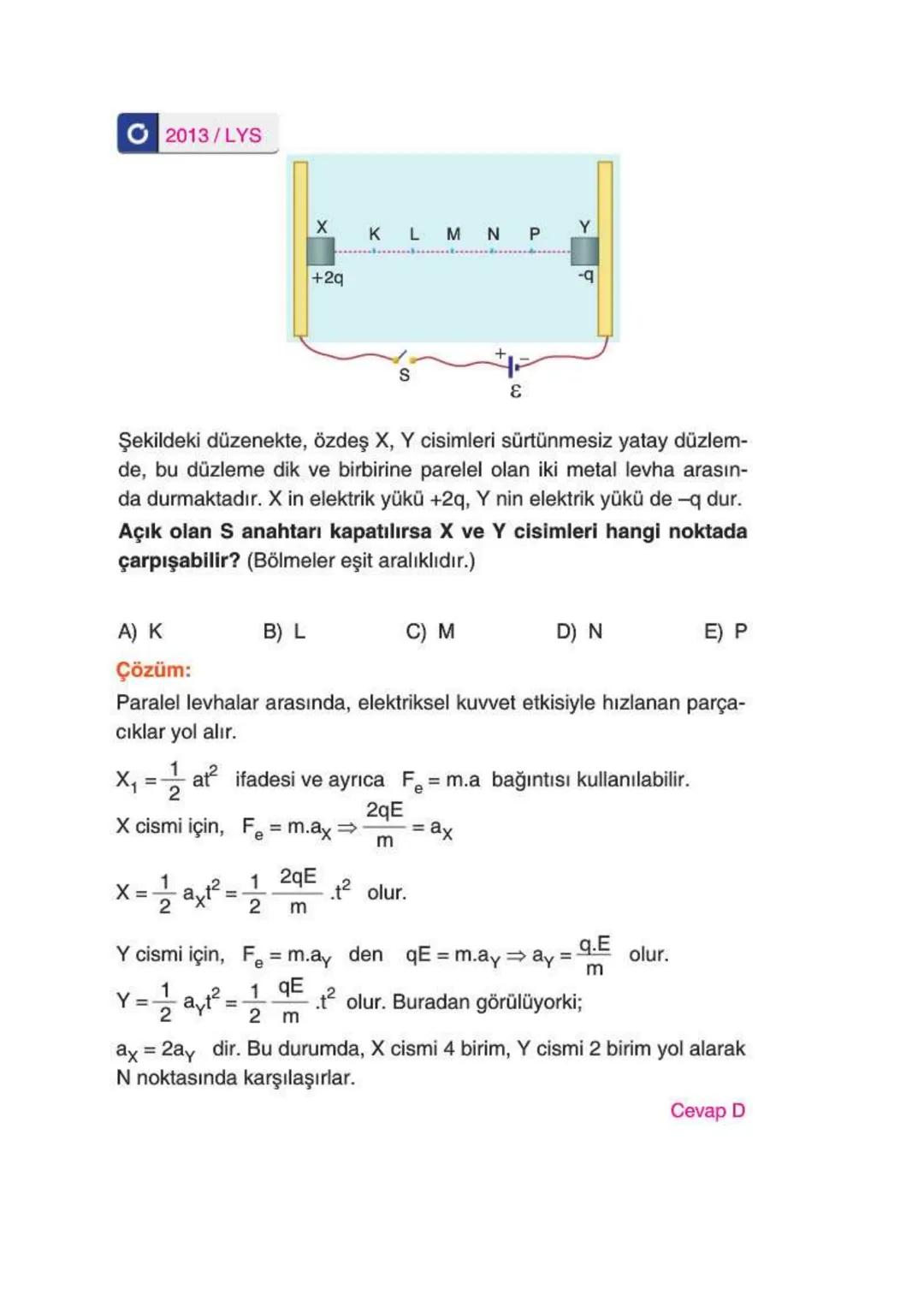 Elektriksel Kuvvet ve Elektrik Alan
ELEKTRİKSEL KUVVET
* Yüklü cisimler arasında bir itme ya da çekme kuvveti vardır. Bu kuvvet
elektriksel