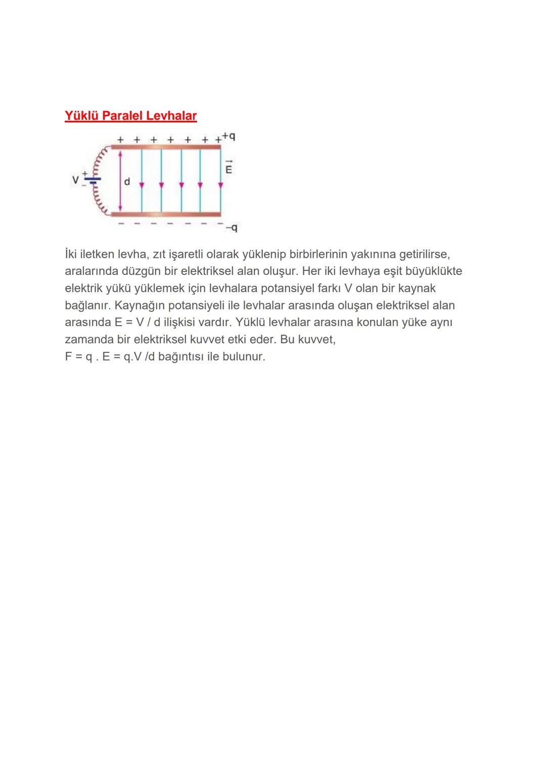 Elektriksel Kuvvet ve Elektrik Alan
ELEKTRİKSEL KUVVET
* Yüklü cisimler arasında bir itme ya da çekme kuvveti vardır. Bu kuvvet
elektriksel