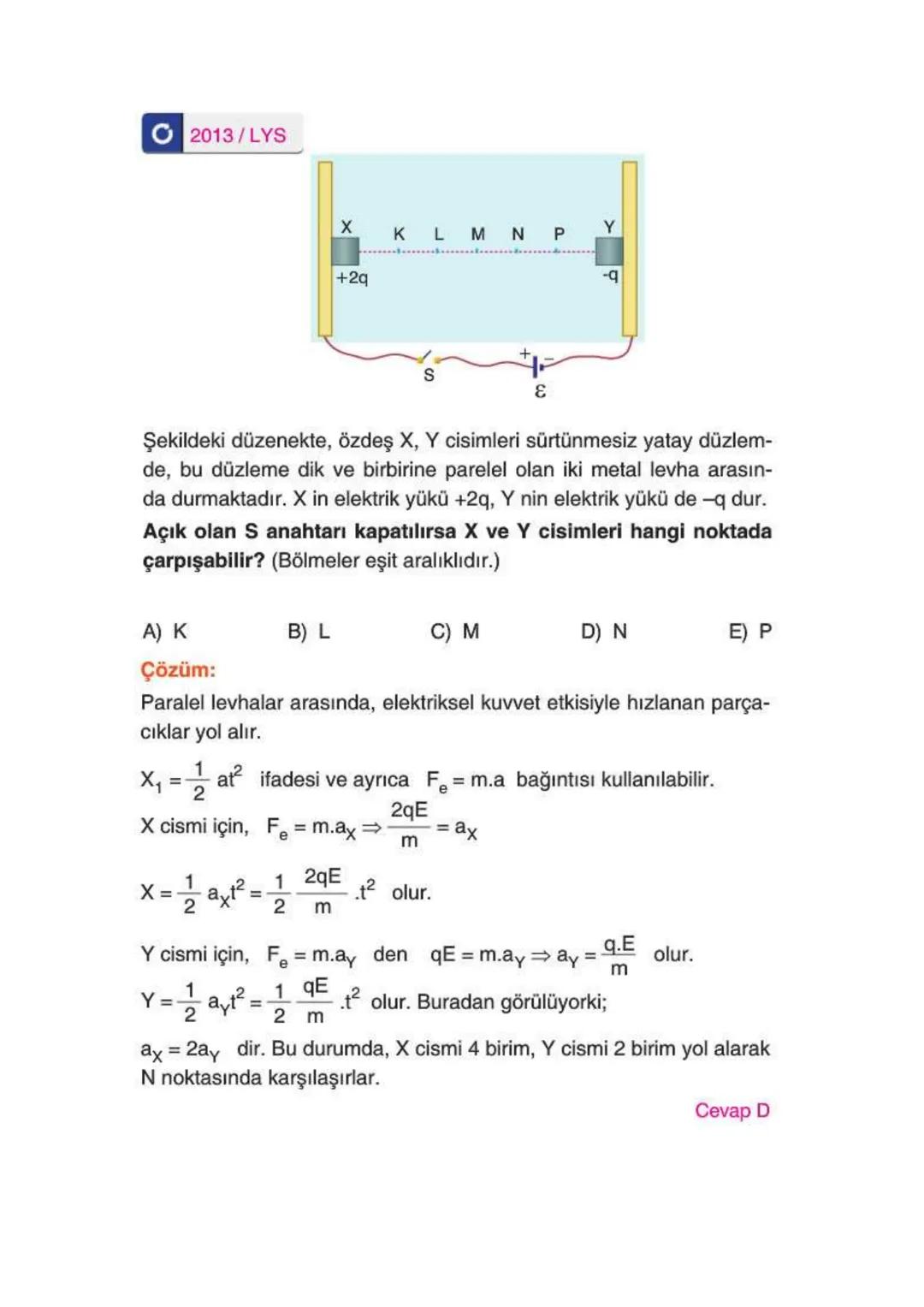 Elektriksel Kuvvet ve Elektrik Alan
ELEKTRİKSEL KUVVET
* Yüklü cisimler arasında bir itme ya da çekme kuvveti vardır. Bu kuvvet
elektriksel