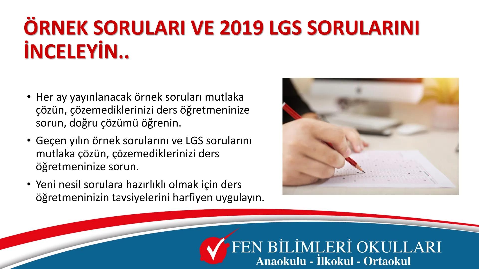 0
11
12
13
14
15
16
17
TEST ÇÖZME TEKNİKLERİ
ve
SINAV TAKTİKLERİ
FEN BİLİMLERİ OKULLARI
Anaokulu - İlkokul - Ortaokul # LGS'de başarılı olma