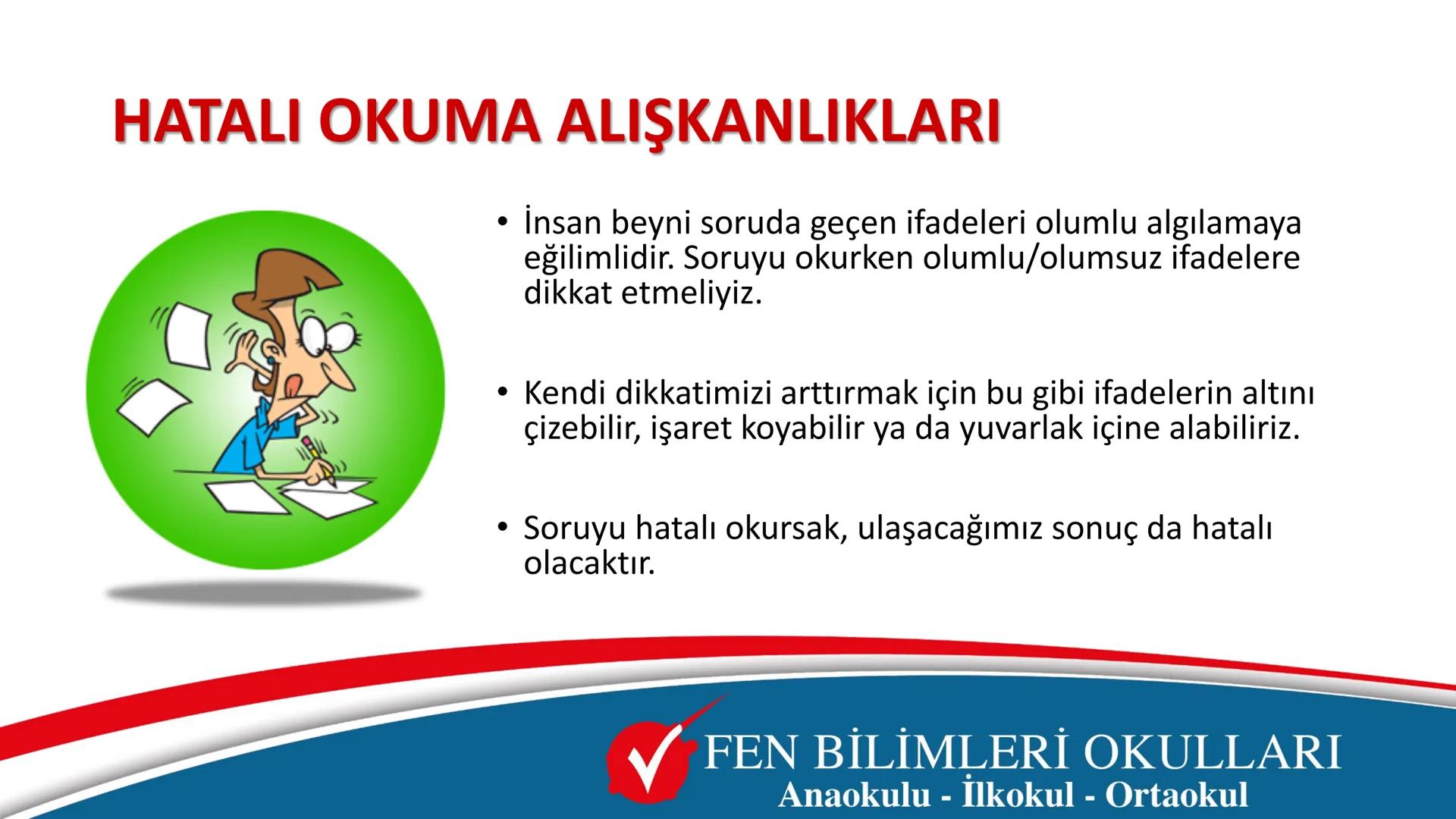 0
11
12
13
14
15
16
17
TEST ÇÖZME TEKNİKLERİ
ve
SINAV TAKTİKLERİ
FEN BİLİMLERİ OKULLARI
Anaokulu - İlkokul - Ortaokul # LGS'de başarılı olma