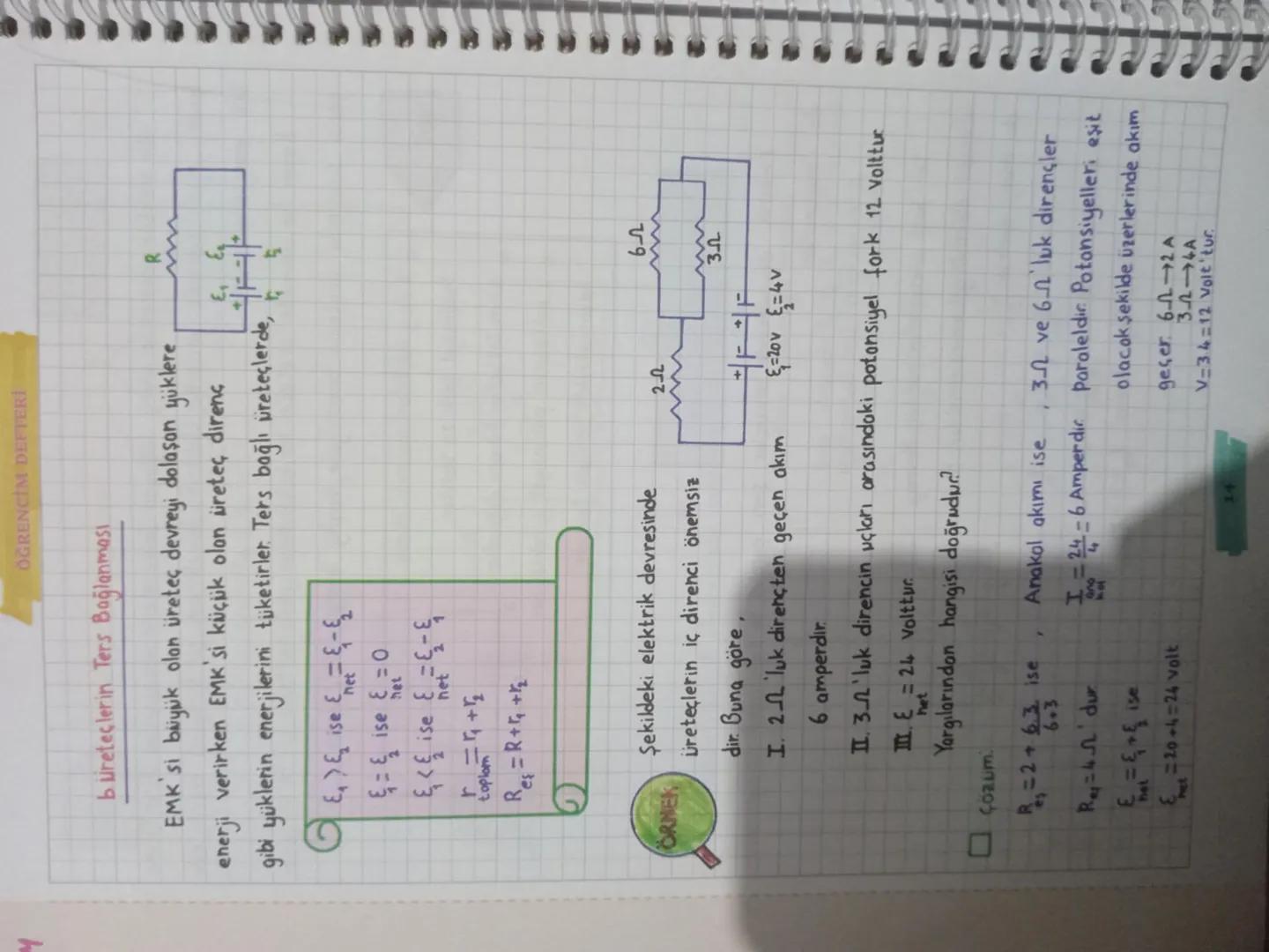 FİZİK
1. ÜNİTE ELEKTRİK VE MANYETİZMA
ELEKTRİK AKIMI
Bir iletken telin uçlarına bir ureteç bağlandığında serbest elektronlara
elektriksel ku