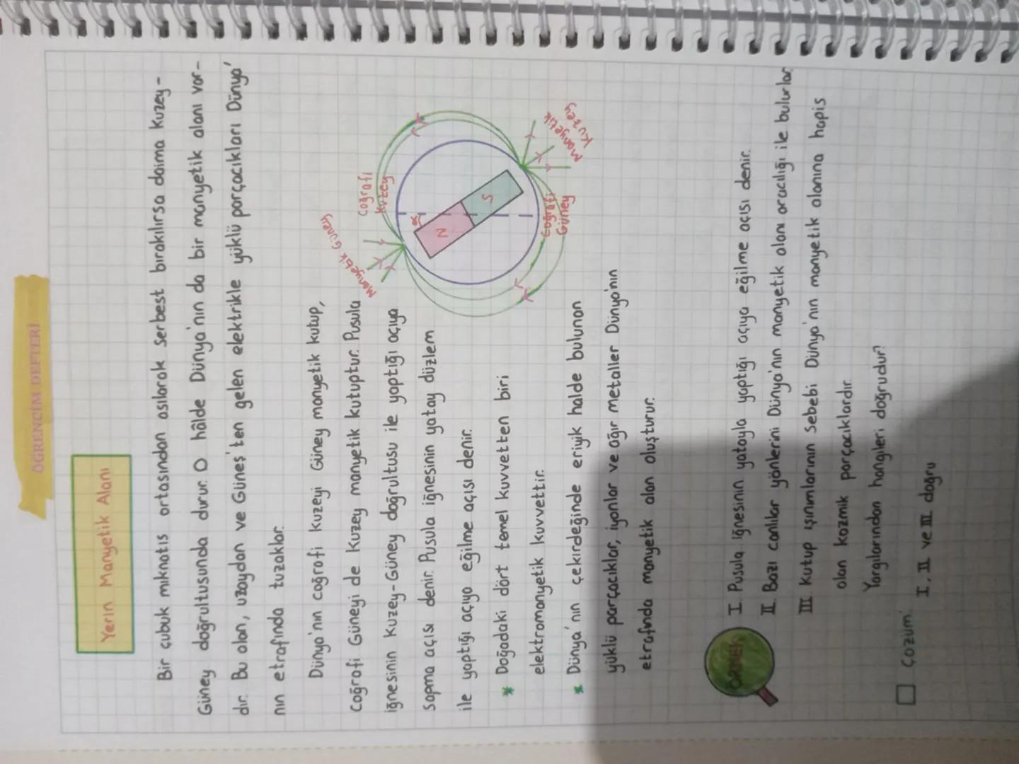 FİZİK
1. ÜNİTE ELEKTRİK VE MANYETİZMA
ELEKTRİK AKIMI
Bir iletken telin uçlarına bir ureteç bağlandığında serbest elektronlara
elektriksel ku