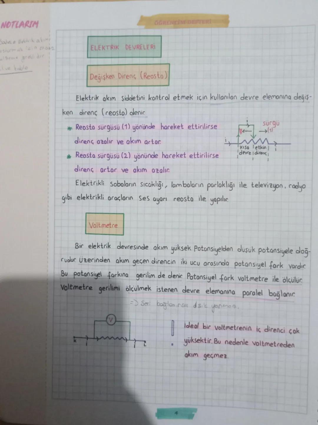 FİZİK
1. ÜNİTE ELEKTRİK VE MANYETİZMA
ELEKTRİK AKIMI
Bir iletken telin uçlarına bir ureteç bağlandığında serbest elektronlara
elektriksel ku