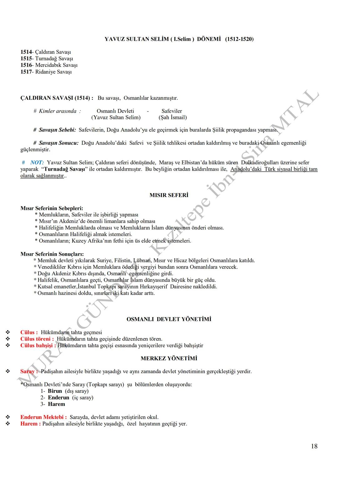 # MARDİN - KIZILTEPE
# İBN-İ SİNA MESLEKİ VE TEKNİK ANADOLU LİSESİ
# TARİH-10 DERSİ NOTLARI
## MURAT GÜNDÜZ
2019-2020
* Türklerin orta