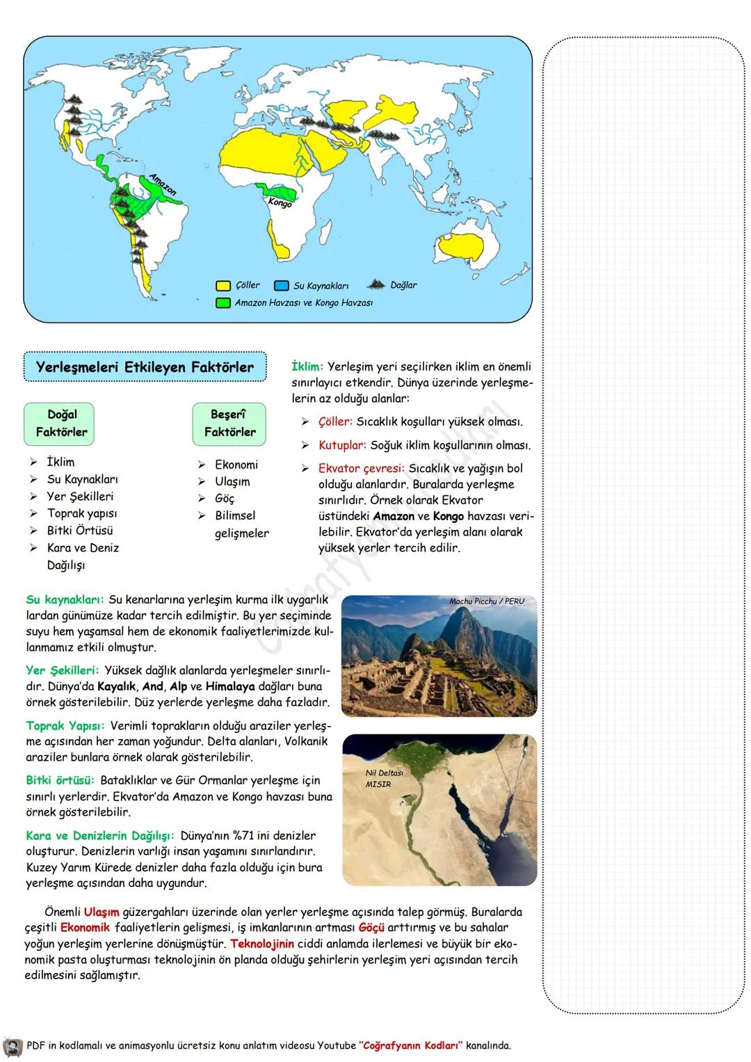 # Coğrafyanın Kodları
Youtube Video Ders Notları
Youtube'un En Büyük Coğrafya Kanalı
# 9. Sınıf --- OCR Start ---
Doğa ve İnsan
Coğrafya: