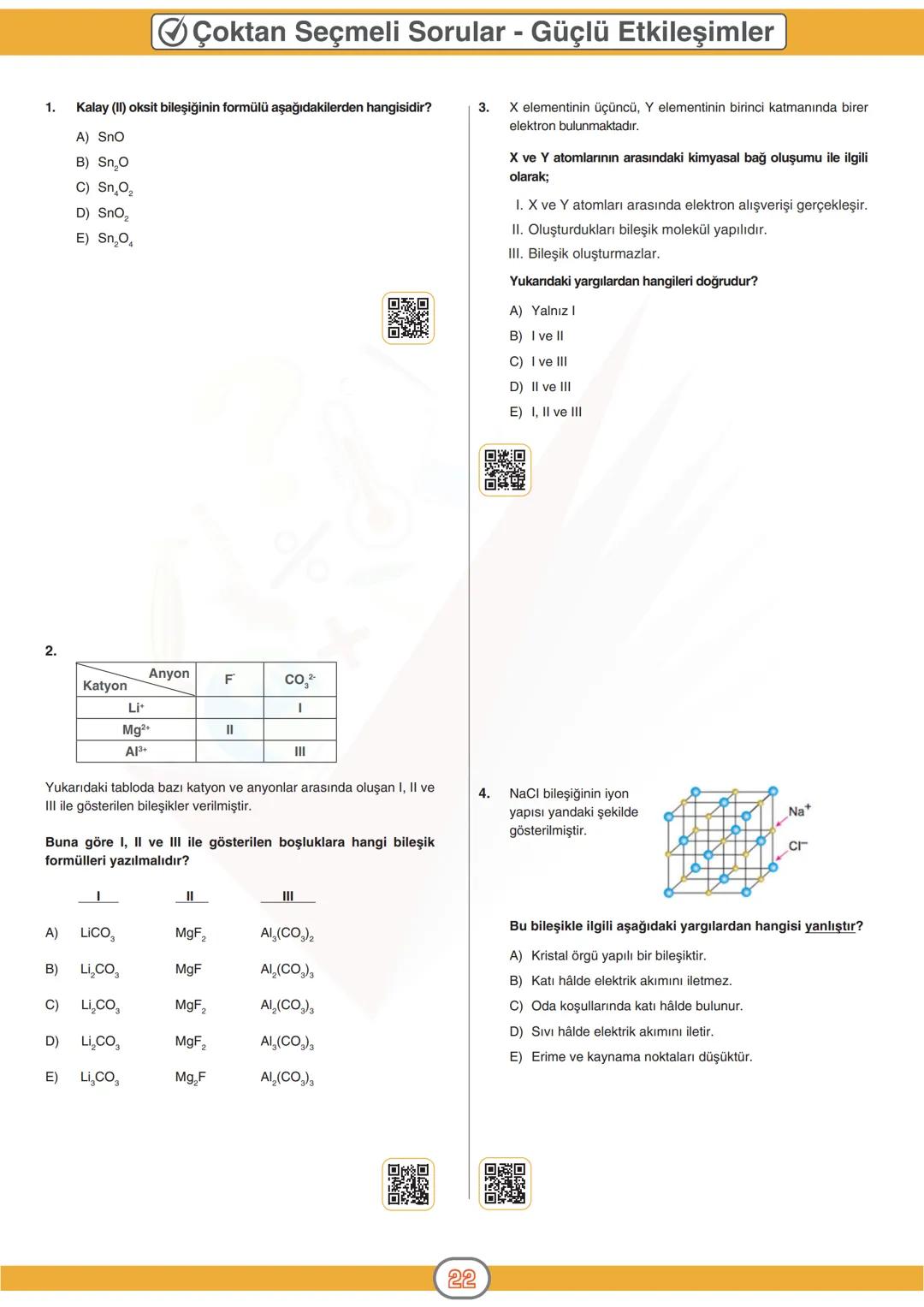 ***
ORTAÖĞRETİM
GENEL MÜDÜRLÜĞÜ
DERSLER
CEPTE
4. SAYI
Konu Özeti
Ders Anlatımı
Sorular
KİMYA 9
Π
ÜNİTE
KİMYASAL TÜRLER ARASI
ETKİLEŞİMLER
Ki
