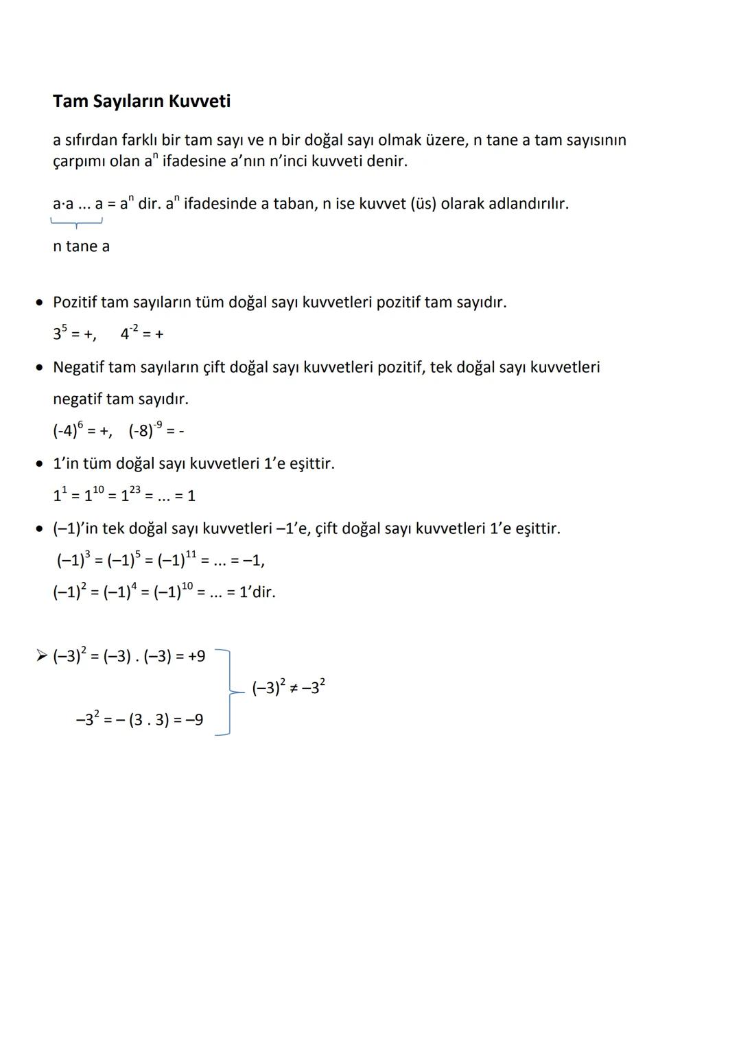 # Tam Sayılarla Toplama ve Çıkarma İşlemleri
- Pozitif iki tam sayının toplamı pozitif bir tam sayıdır.
$ (+5) + (+3) = +8 $
- Ters işa
