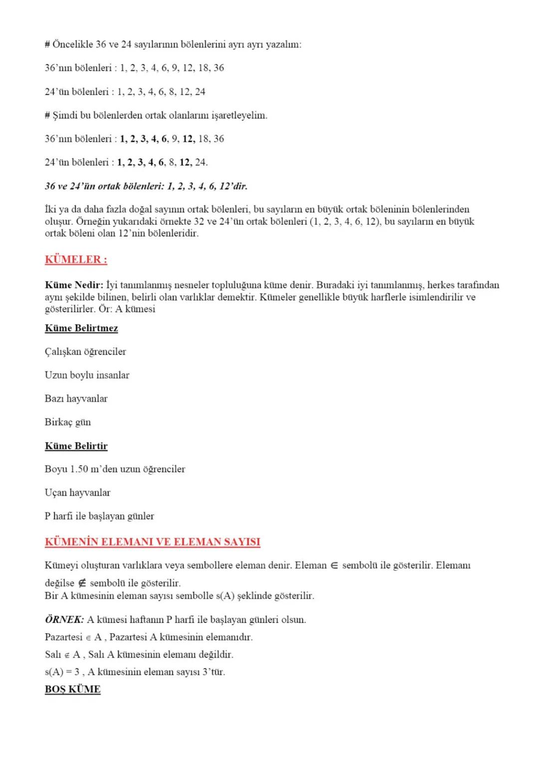 MATEMATİK
6. SINIF DERS NOTLARI
# 1. ÜNİTE KONU ANLATIMLARI
## Doğal Sayılarla İşlemler Konu Anlatımları
### ÜSLÜ İFADELER (ÜSLÜ SAYILAR)