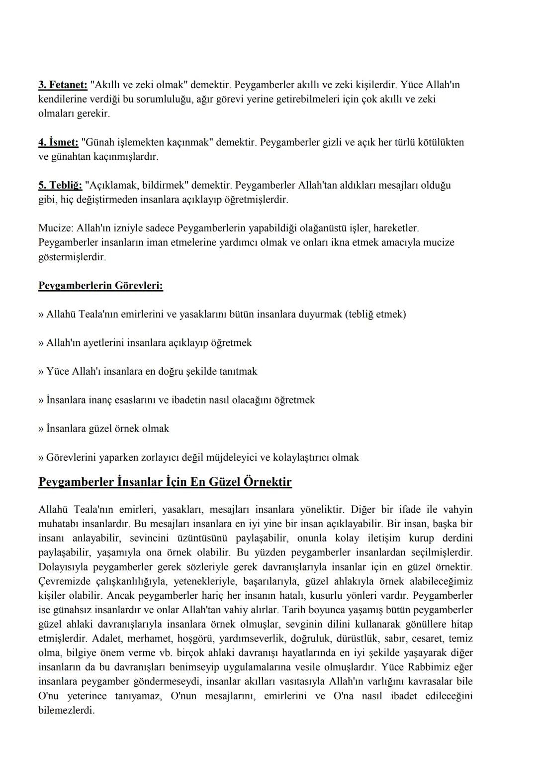 6. SINIF DİN KÜLTÜRÜ VE AHLAK BİLGİSİ
KONU ANLATIMLARI
1. ÜNİTE : PEYGAMBER VE İLAHİN KİTAP İNANCI
Allah'ın Elçileri: Peygamberler
Peygamber