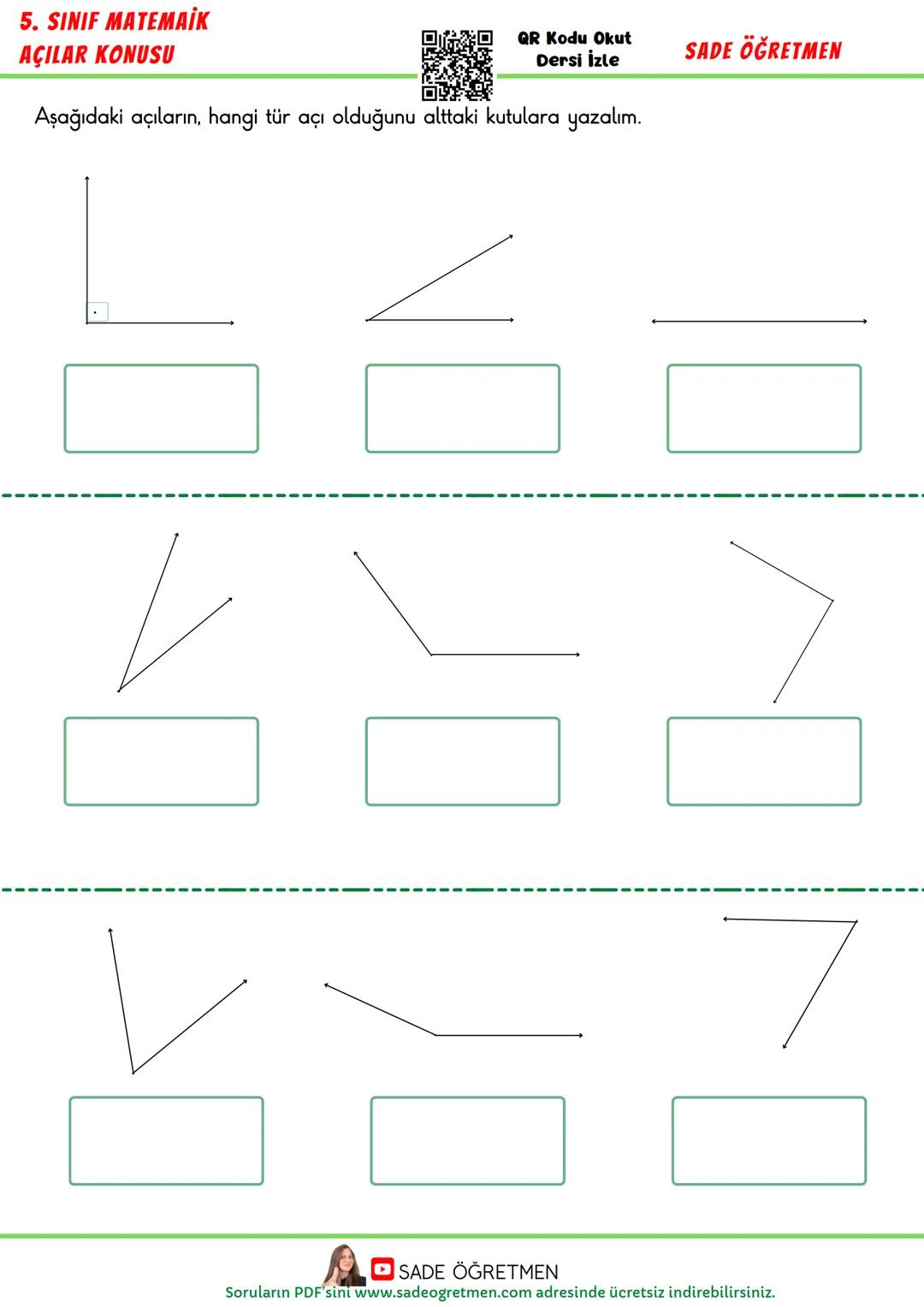 5. SINIF MATEMAİK
AÇILAR KONUSU
QR Kodu Okut
Dersi İzle
SADE ÖĞRETMEN
Dar Açı Nedir?
Dar açı 0° 'den büyük ve 90º den küçük olan
açıdır.
Örn