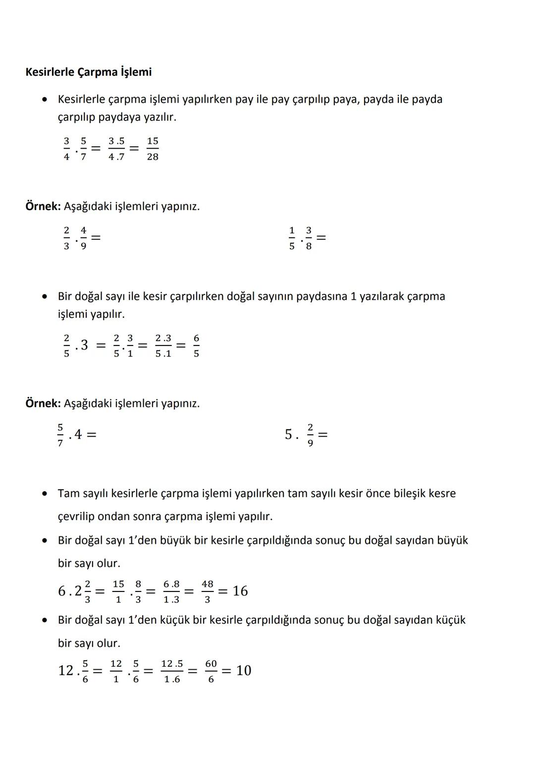 # Kesirlerde Sıralama
* Paydası eşit olan kesirlerde payı büyük olan kesir daha büyüktür.
$ \frac{5}{8} > \frac{3}{8} $, $ \frac{11}{15} >
