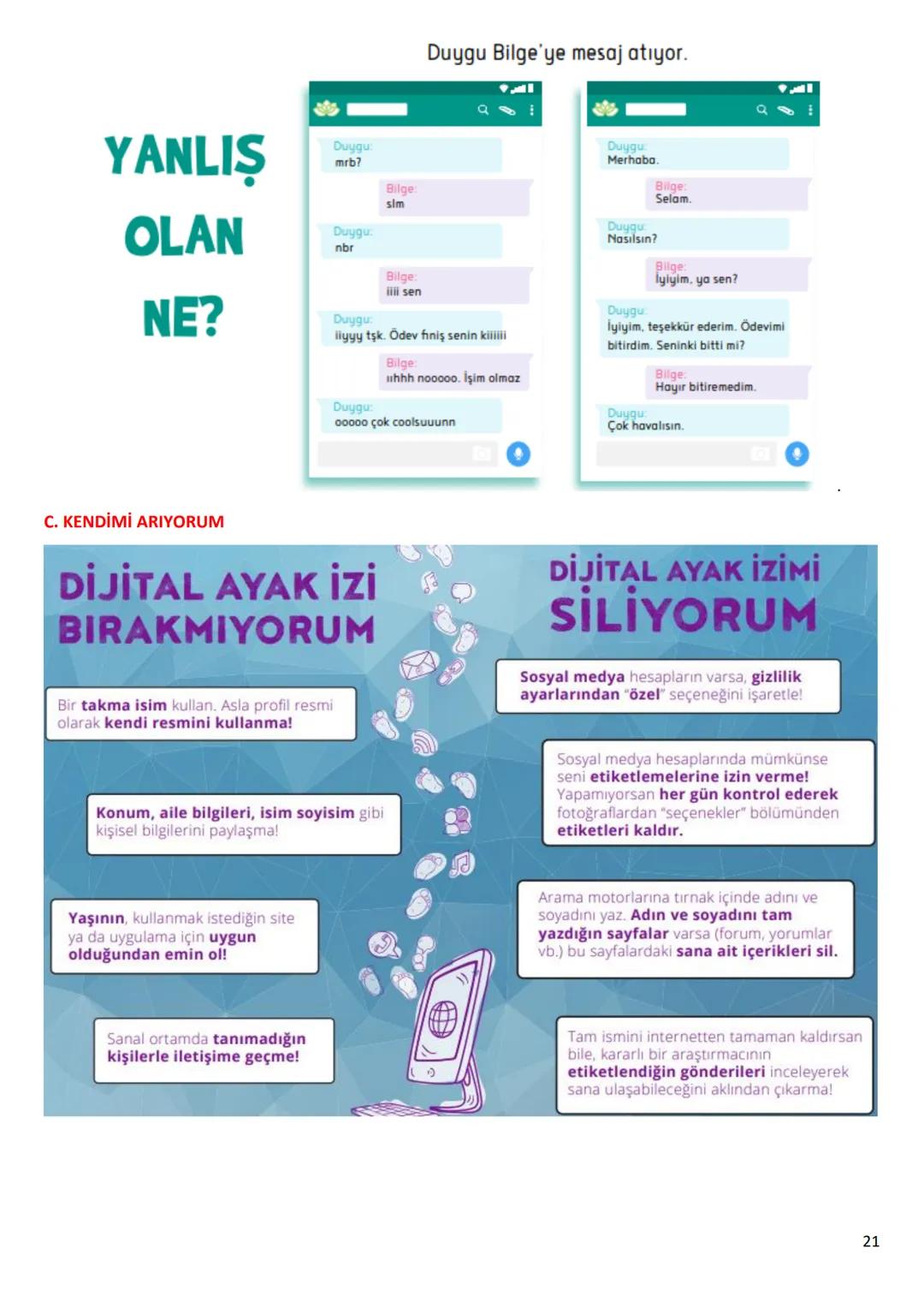 6.Sınıf
Bilişim Teknolojileri ve Yazılım Dersi Notları
1.Dönem
1 6.1.1 - BİLİŞİM İLE DEĞİŞİM
A. TEKNOLOJİK BEN!
182
SAĞLIK
BANKACILIK V