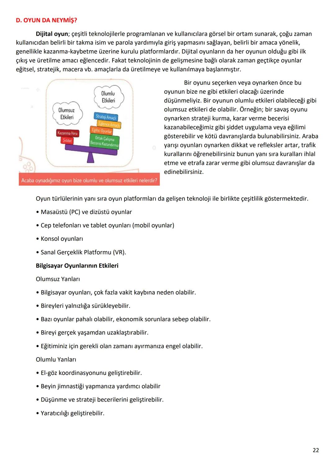 6.Sınıf
Bilişim Teknolojileri ve Yazılım Dersi Notları
1.Dönem
1 6.1.1 - BİLİŞİM İLE DEĞİŞİM
A. TEKNOLOJİK BEN!
182
SAĞLIK
BANKACILIK V
