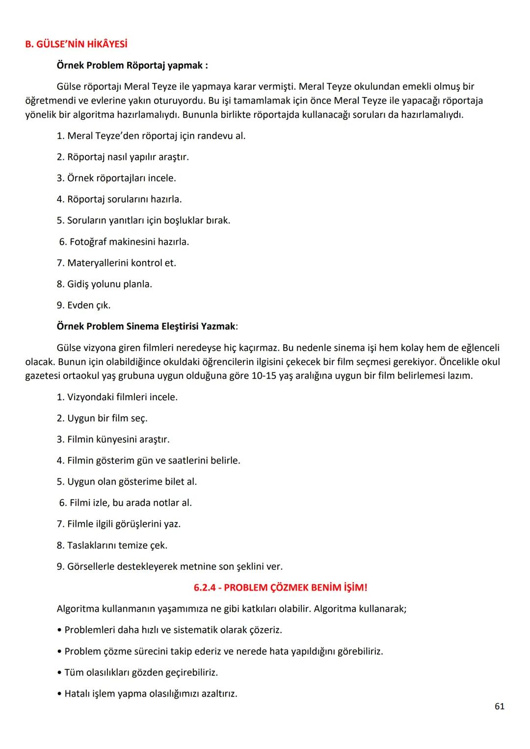 6.Sınıf
Bilişim Teknolojileri ve Yazılım Dersi Notları
1.Dönem
1 6.1.1 - BİLİŞİM İLE DEĞİŞİM
A. TEKNOLOJİK BEN!
182
SAĞLIK
BANKACILIK V