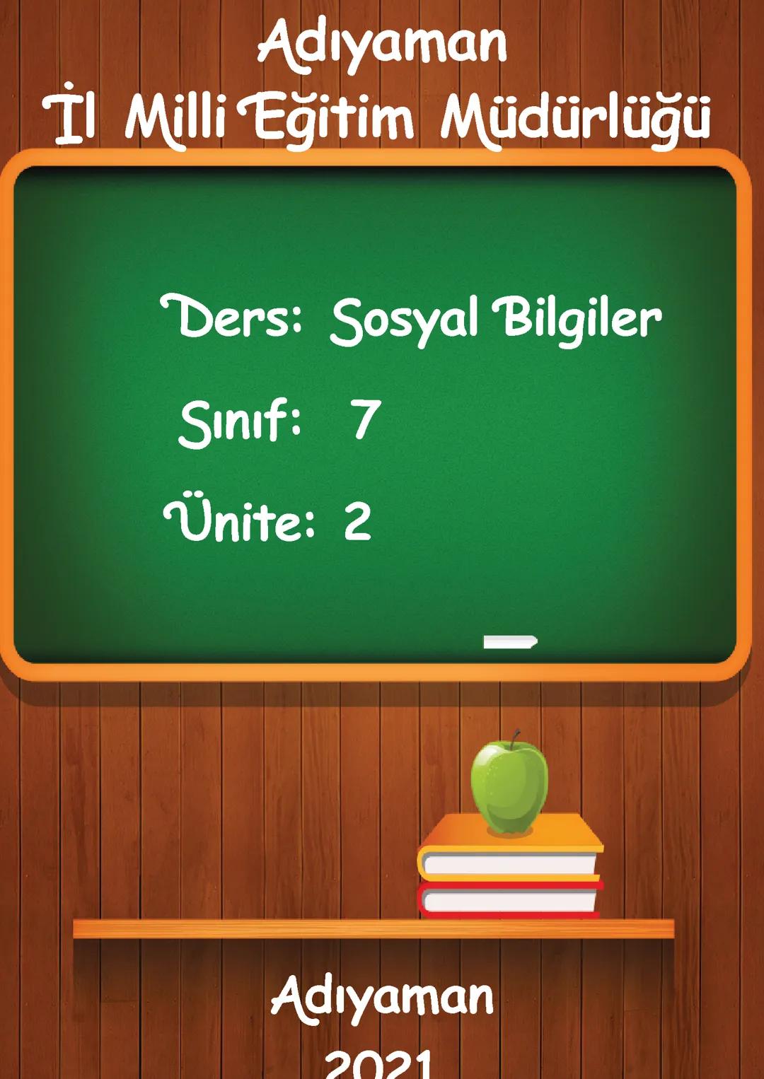 7.sınıf sosyal bilgiler 2. Ünite konu anlatımı
