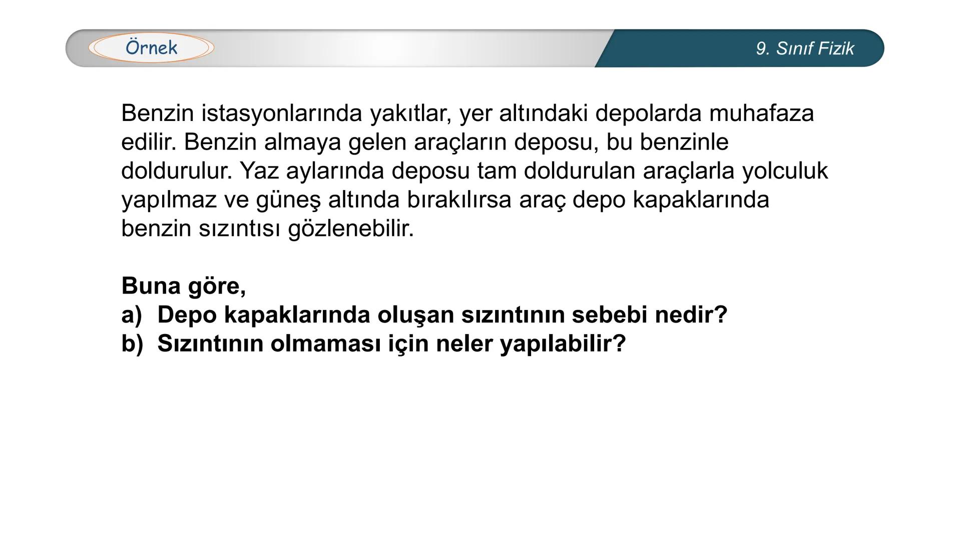 *
MİLLİ EĞİTİ
*
DO
IM BAKANLIĞI
*
TÜRKİYE CUMHURİYE
*
FİZİK
9. SINIF
ISI VE SICAKLIK
Genleşme 9. Sınıf Fizik
Köprülerde meydana gelen genleş