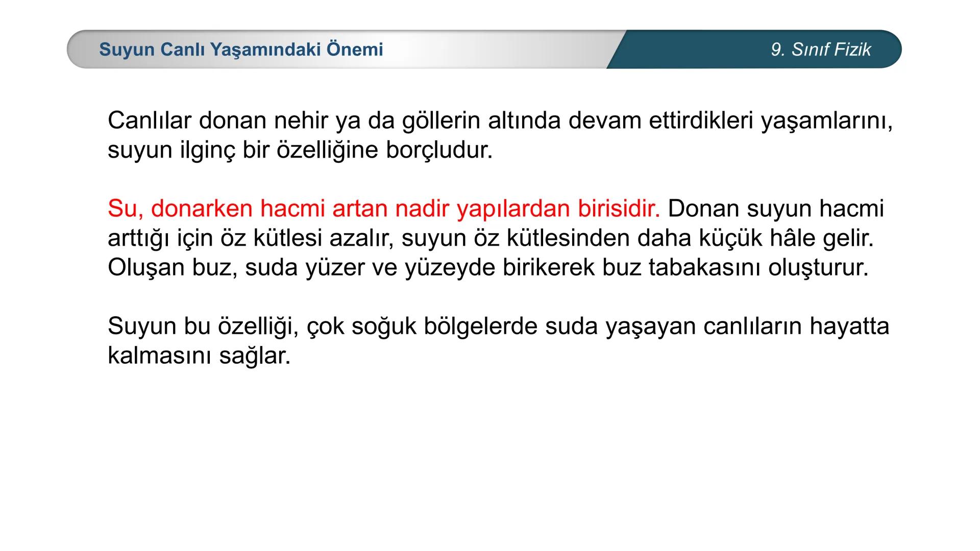 *
MİLLİ EĞİTİ
*
DO
IM BAKANLIĞI
*
TÜRKİYE CUMHURİYE
*
FİZİK
9. SINIF
ISI VE SICAKLIK
Genleşme 9. Sınıf Fizik
Köprülerde meydana gelen genleş