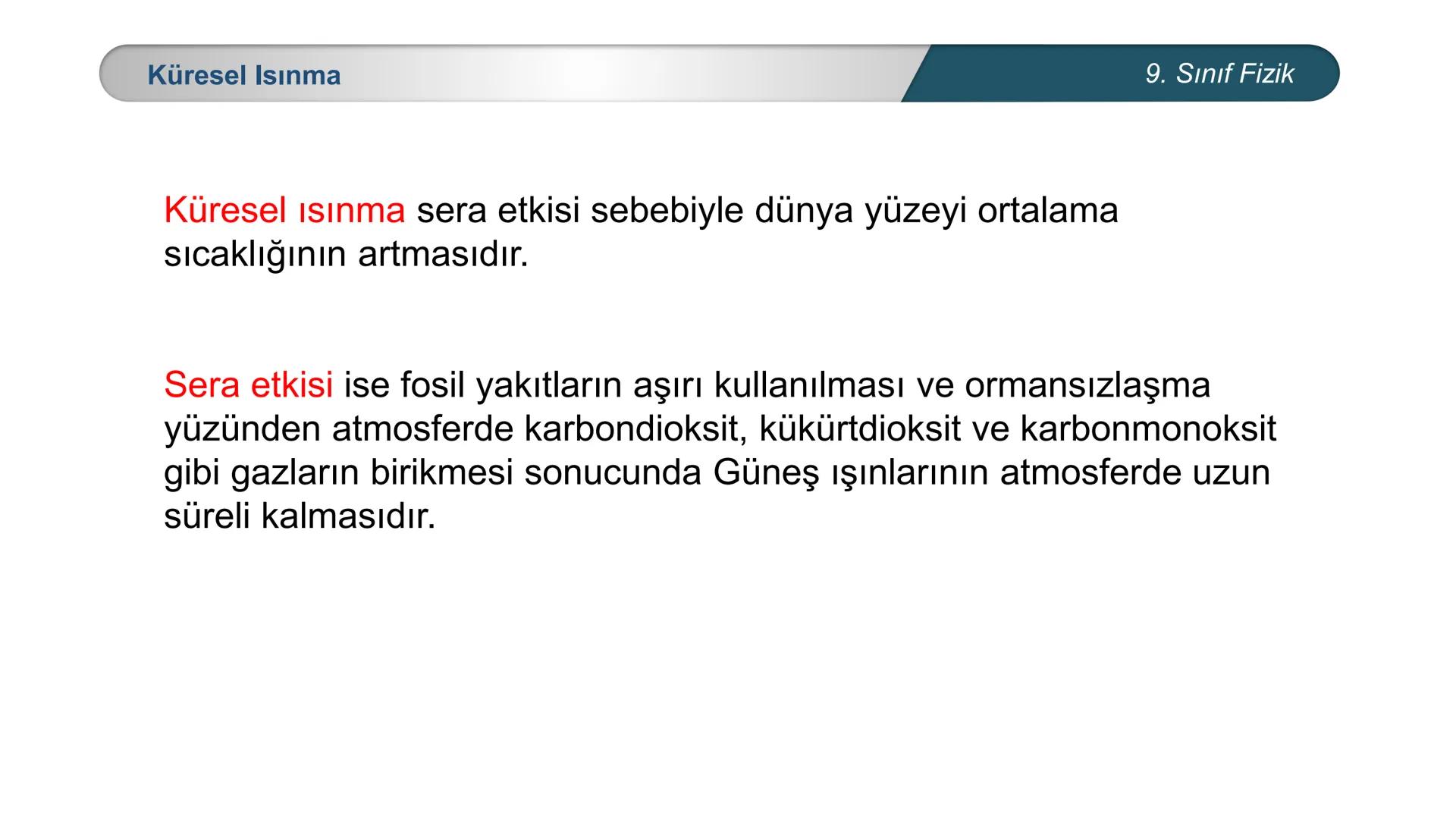 *
*
+M BAKANLIĞI
ETİ MİLLİ EĞİTİ
DO
*
TÜRKİYE CUMHURİYE
FİZİK
9. SINIF
ISI VE SICAKLIK
Enerji İletim Yolları ve Enerji İletim Hızı ## 9. Sın